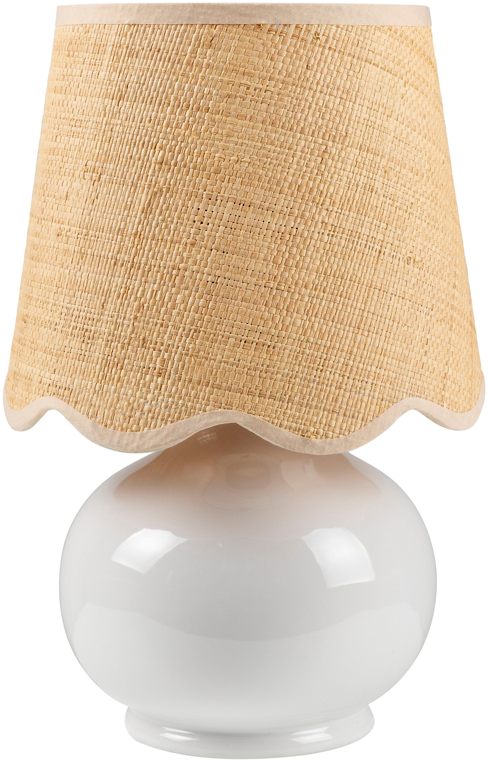 Livabliss STD-003 Stella Diminuta 13.8-in White On/Off switch Table Lamp with Cotton Shade