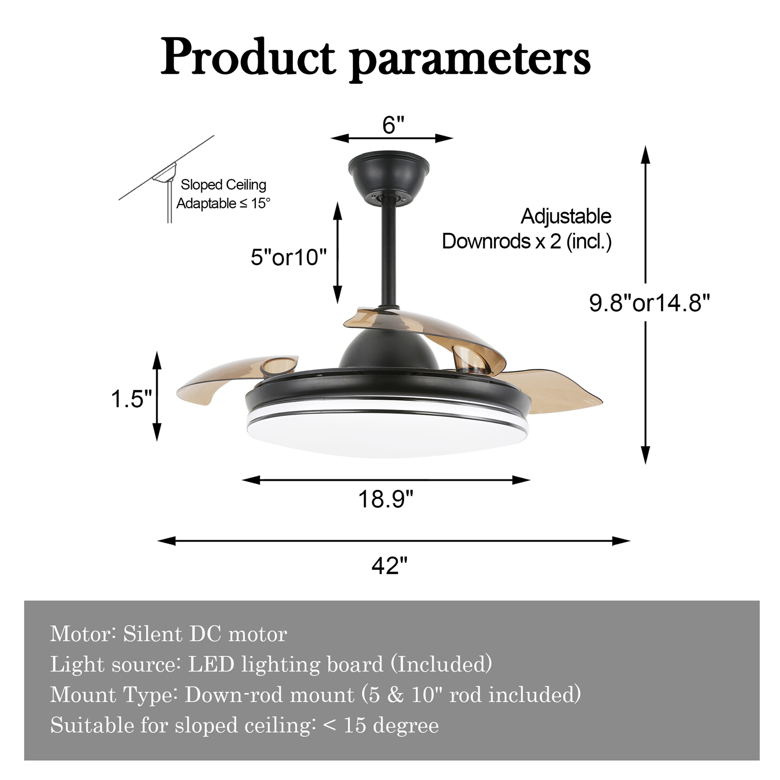 Oaks Decor DC4261-B Ceiling-Fans - View #11