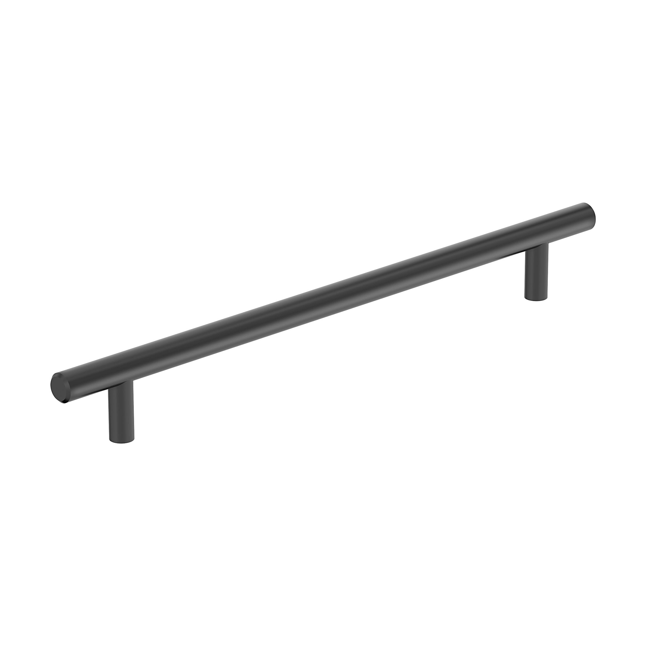 Amerock BP40521MB Bar Pulls 8-13/16-in , 224mm Center to Center Matte Black Cylindrical Bar