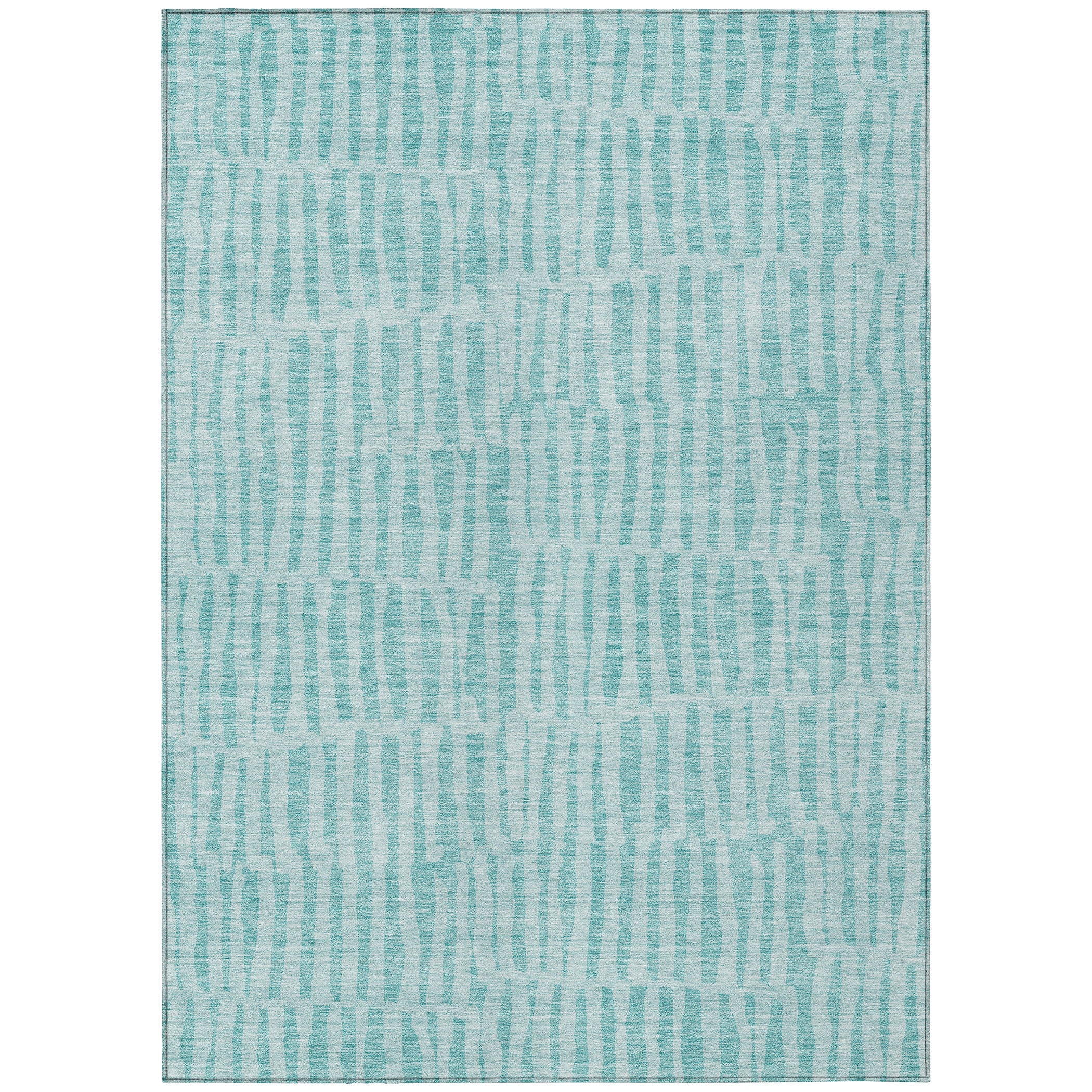 Addison Rugs ACN674TE10X14 Chantille ACN674TE 10 x 14 (ft) Polyester Teal Rectangular Indoor/Outdoor Geometric Machine washable Area rug