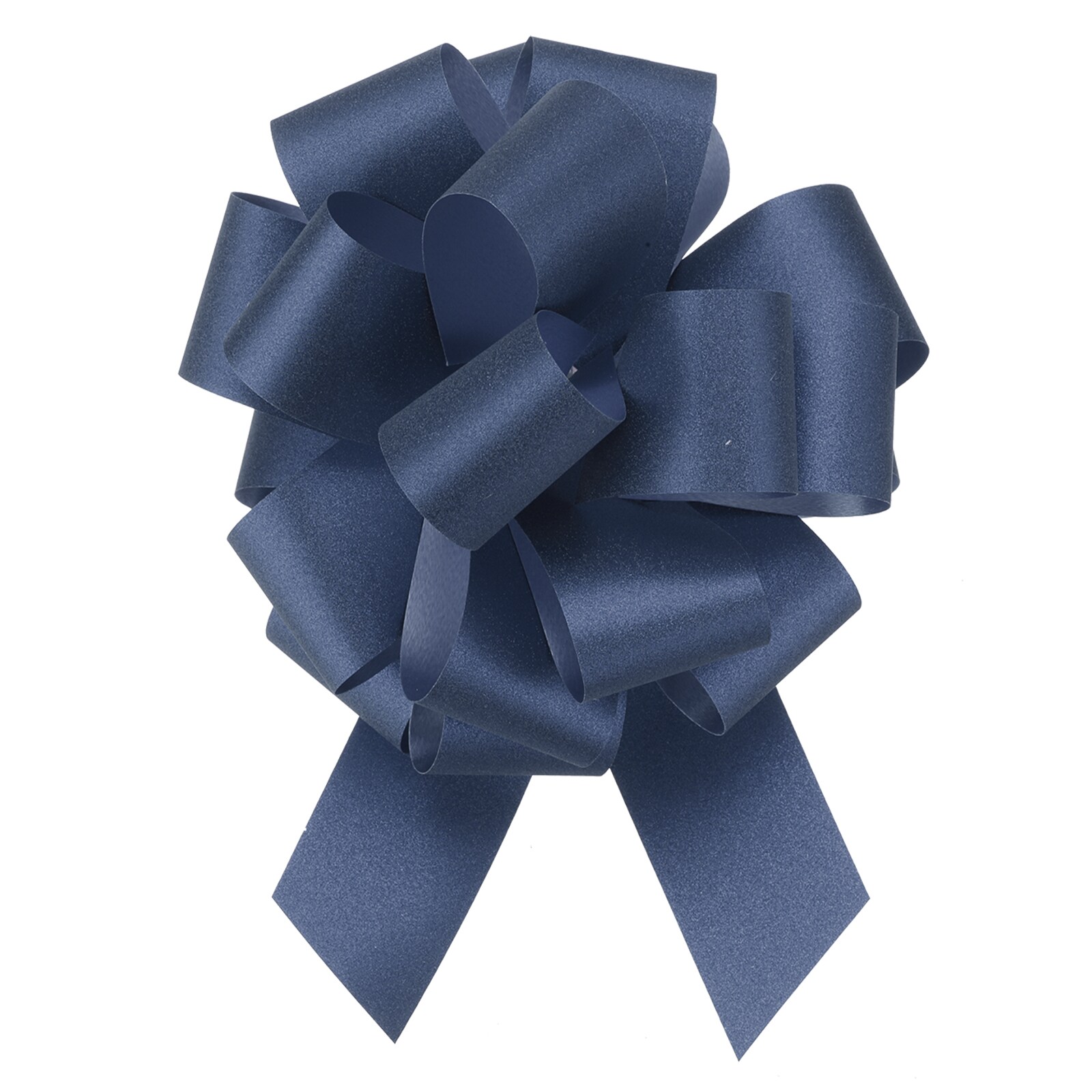 Unique Bargains 10pcs 8inch Glitter Car Large Pull Bow Gift Wrapping Bows for Christmas Flower Presents Birthday Wedding Car Dark Blue