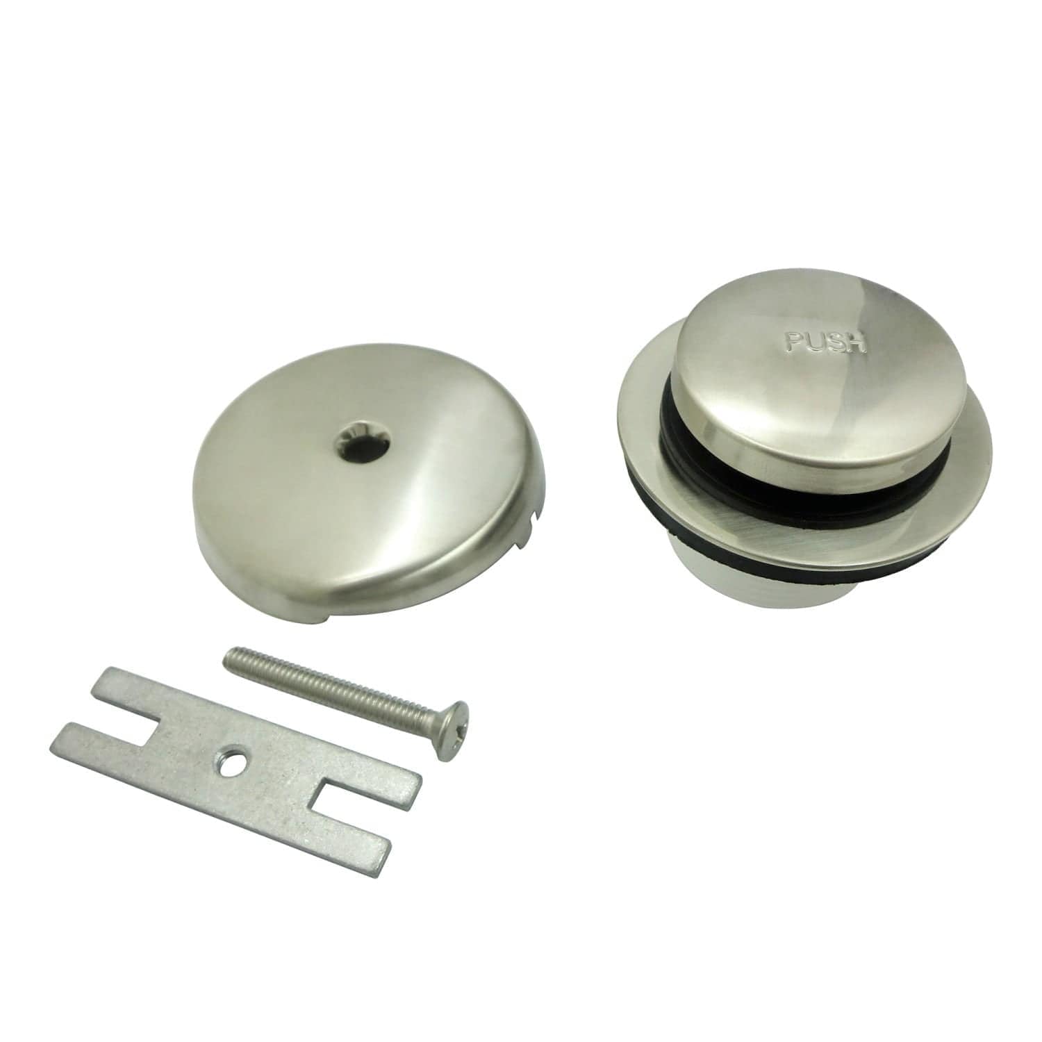 Kingston Brass DTT5302A8 Trimscape Zinc Alloy Toe Touch Tub Drain Conversion Kit Brushed Nickel
