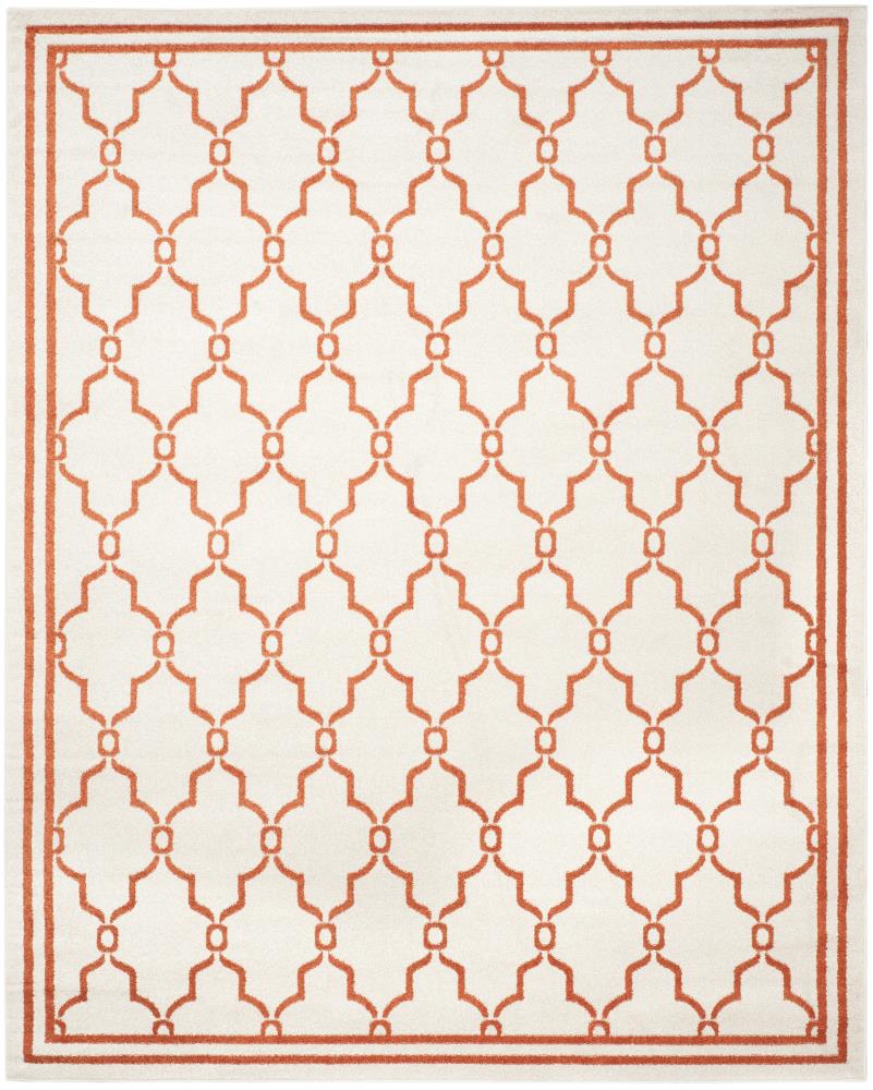 Safavieh AMT414F-6 Marion 6 x 9 (ft) Loomed Polypropylene Beige/Orange Rectangular Indoor/Outdoor Trellis Area rug