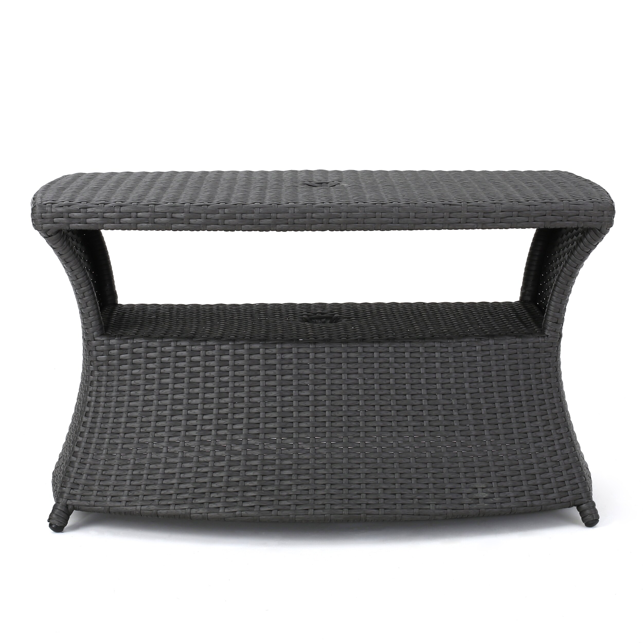 Best Selling Home Decor 300301 Berkeley Rectangle Wicker Outdoor End Table 22-in W x 34-in L