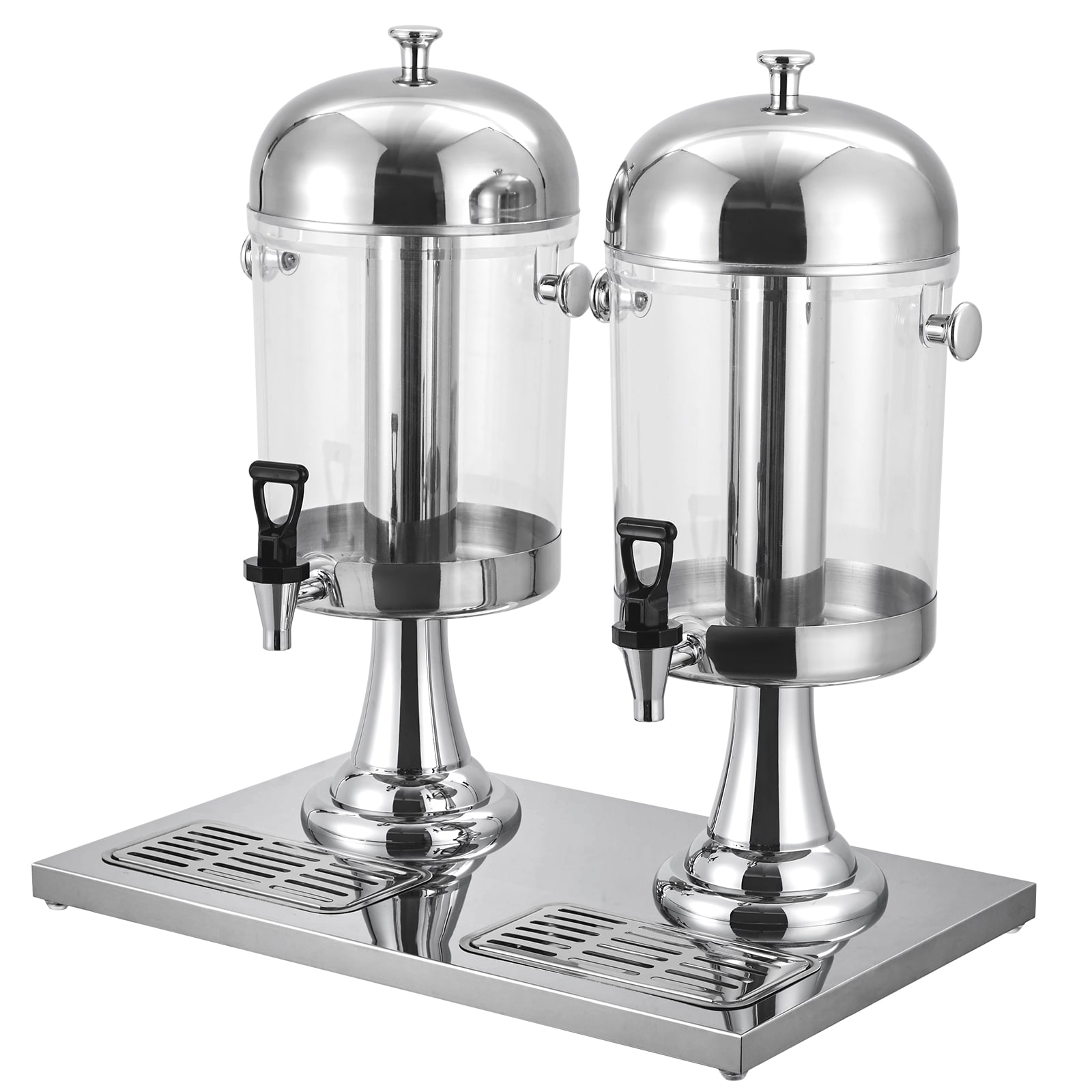 Garvee 4.4 Gallon Commercial Beverage Dispenser Stainless Steel Beverage Dispenser with Ice Core Stand and Spigot for Cold Juice Iced Tea and Lemonade At Parties Weddings