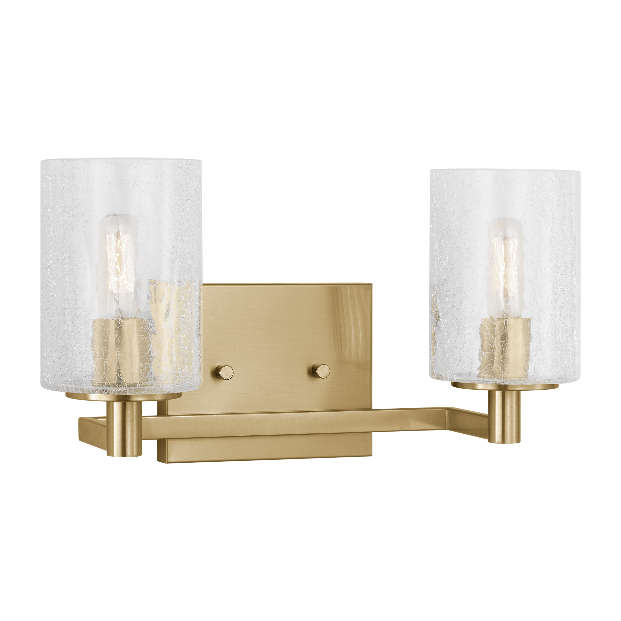 Generation Lighting GLV1032SB Parker 14.25-in 2 -Light Satin Bronze Transitional Vanity light