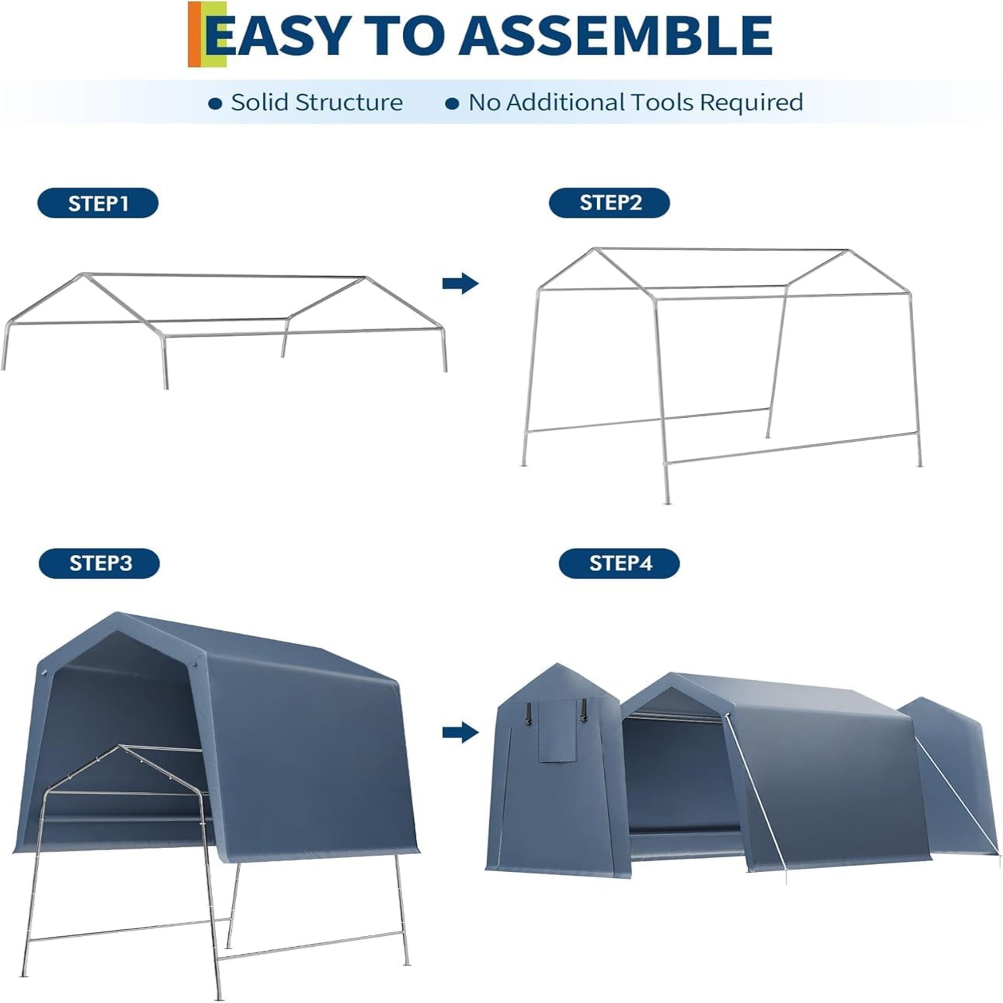 Qeetex LSHQQPPG-338CAYCT Carport-Covers - View #3