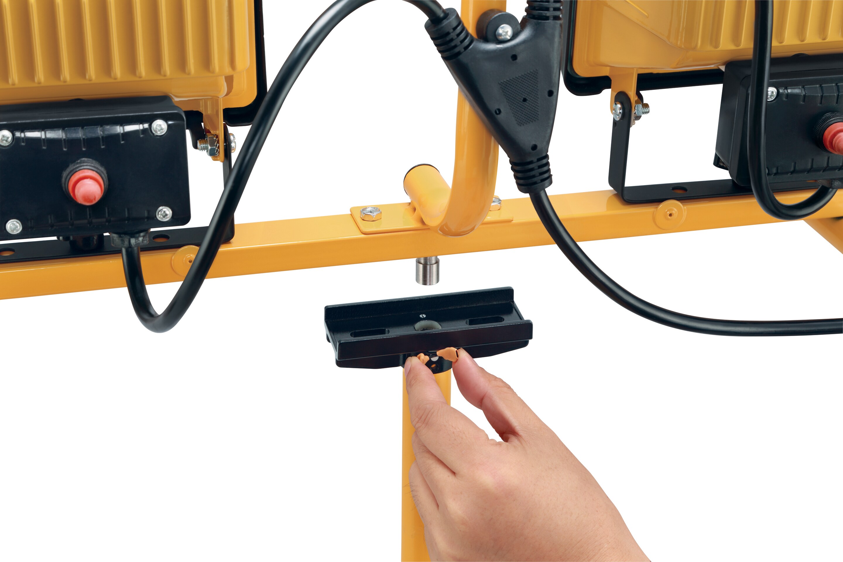 Utilitech 7500-Lumen Halogen Yellow Plug-in Stand Work Light