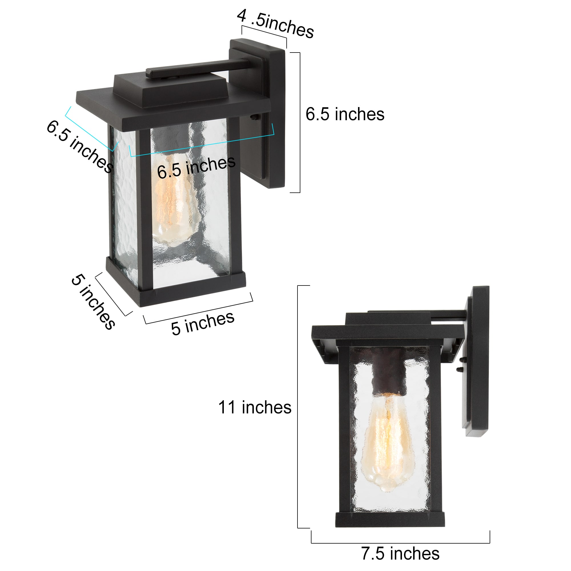 LNC A03321S Outdoor-Wall-Lighting - View #7