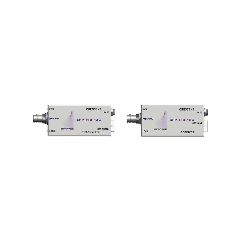  TCNCD377242 Apantac APA-SFP-FIB-12G Single Channel 12G SDI Fiber Optic Extenders Transmitter and Receiver Set