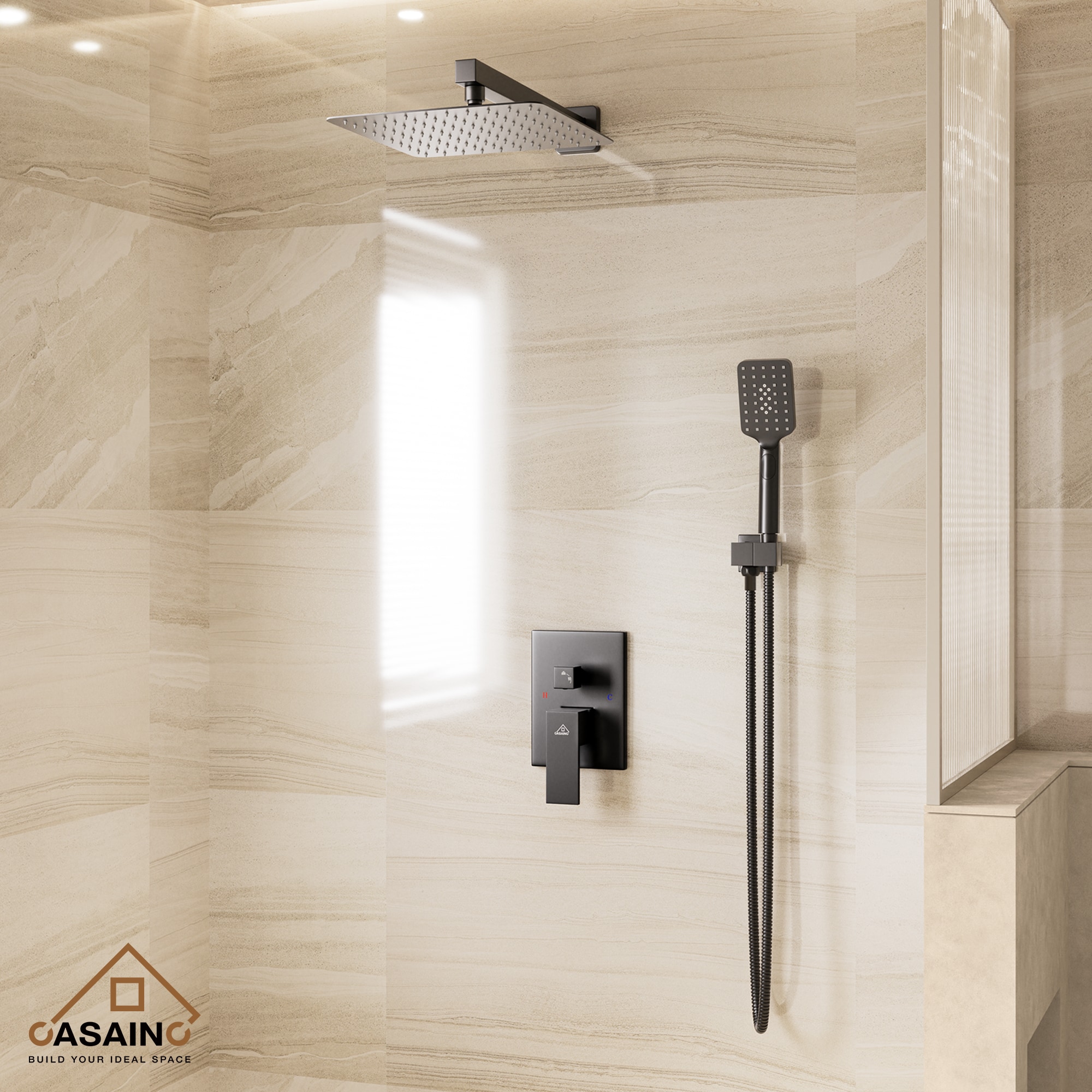 CASAINC WFW98102H Showerhead-Bar-Panels - View #4