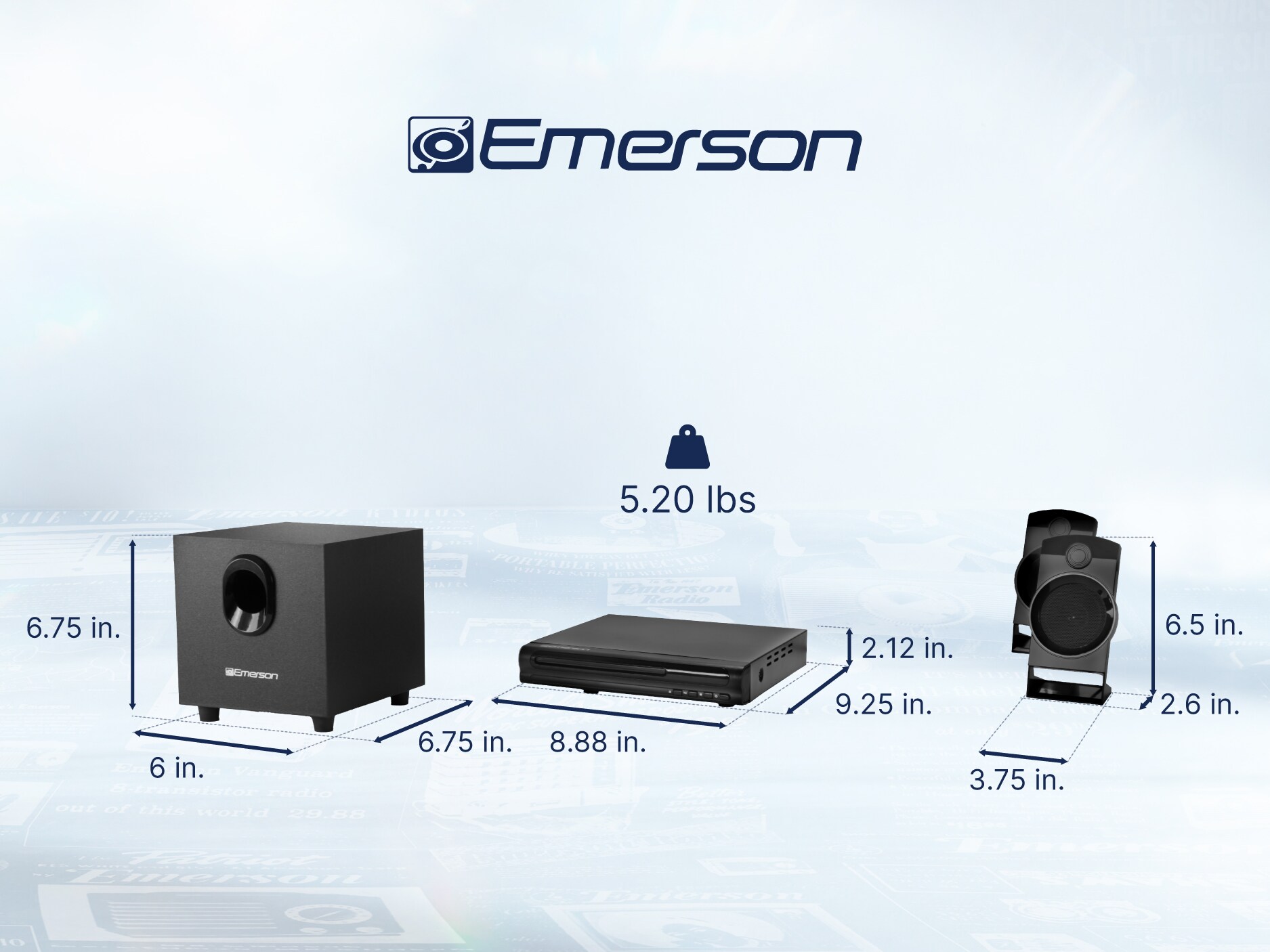 Emerson ED-8050 Blu-Ray-Players - View #3