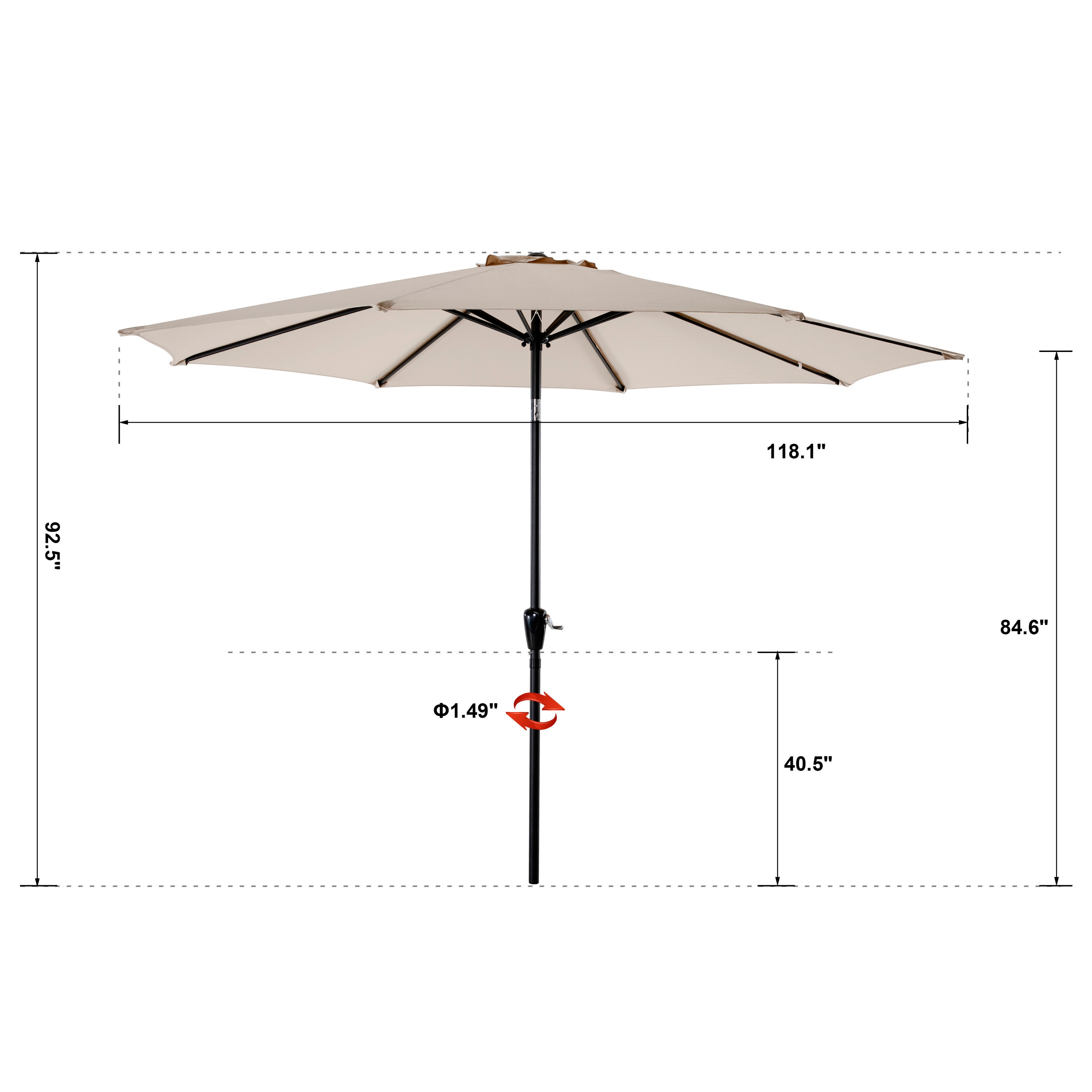 Nuu Garden UU02-GN Umbrellas-2 - View #4