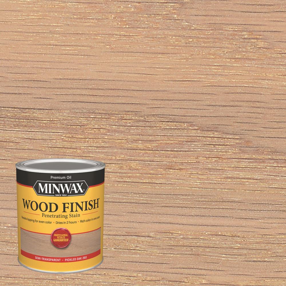 Minwax Wood Finish 4-Pack Oil-Based Pickled Oak Semi-Transparent ...