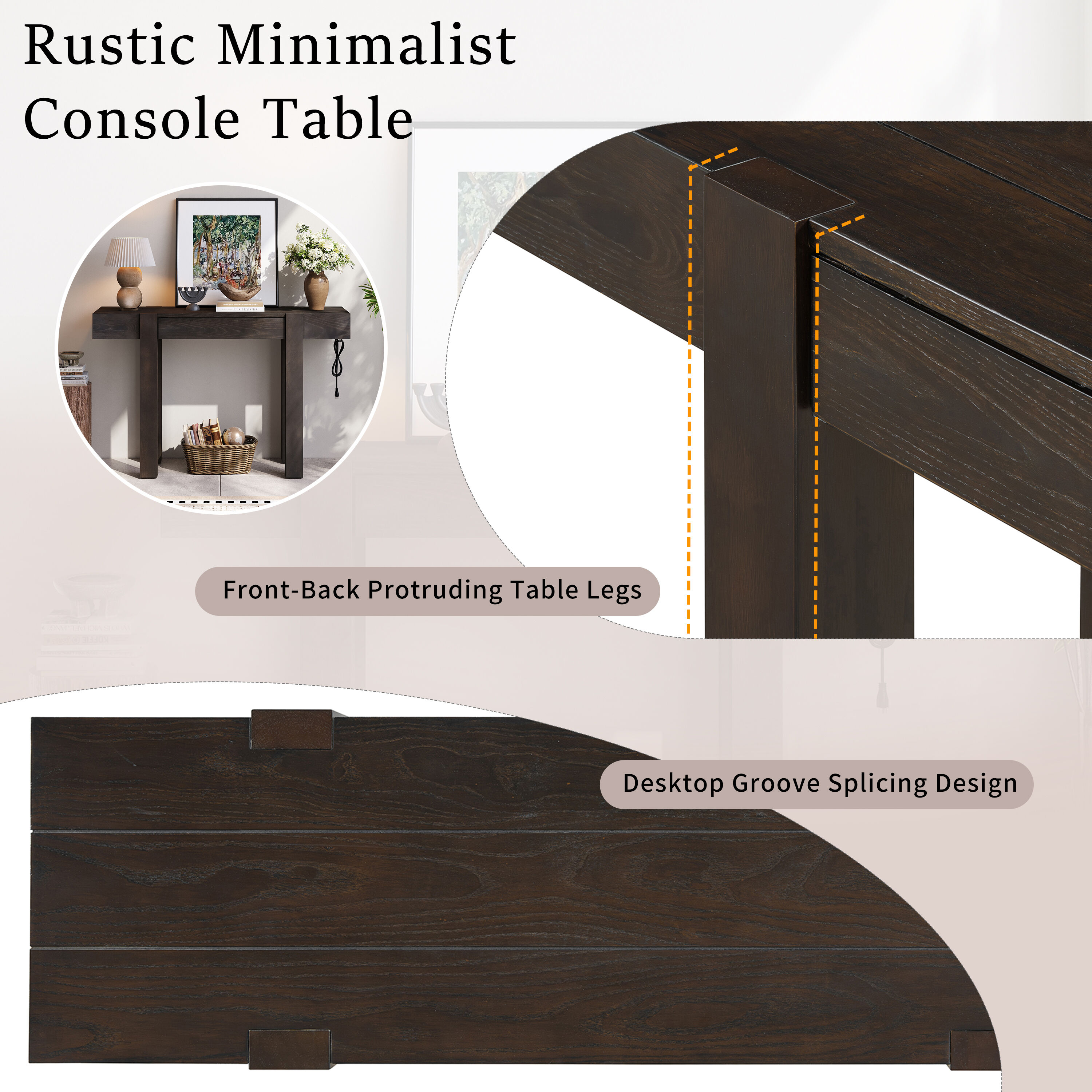 KTMBDW N715P361518P Console-Sofa-Tables - View #5