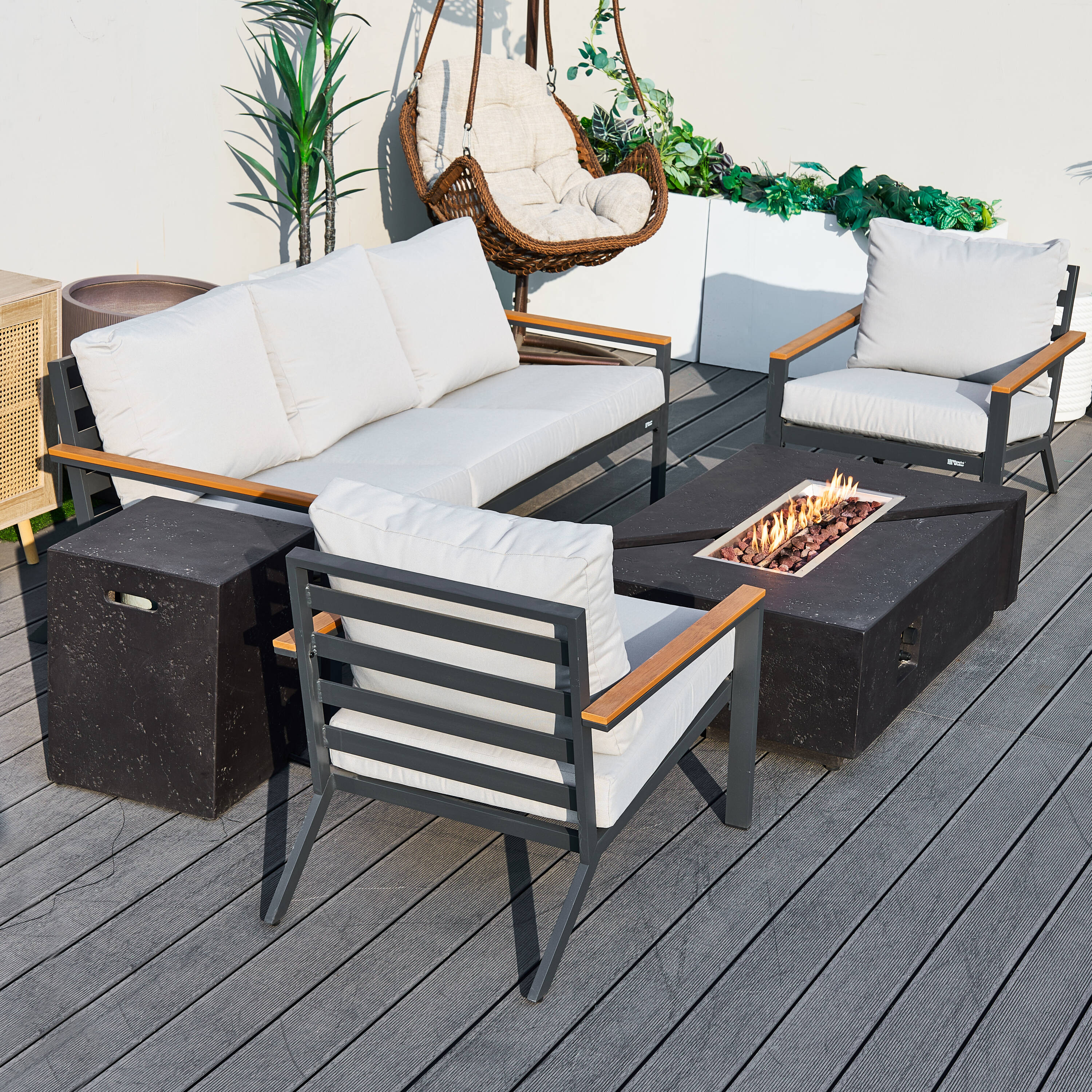 Direct Wicker DWS-2481TS2SC&913BK Patio-Conversation-Sets - View #9