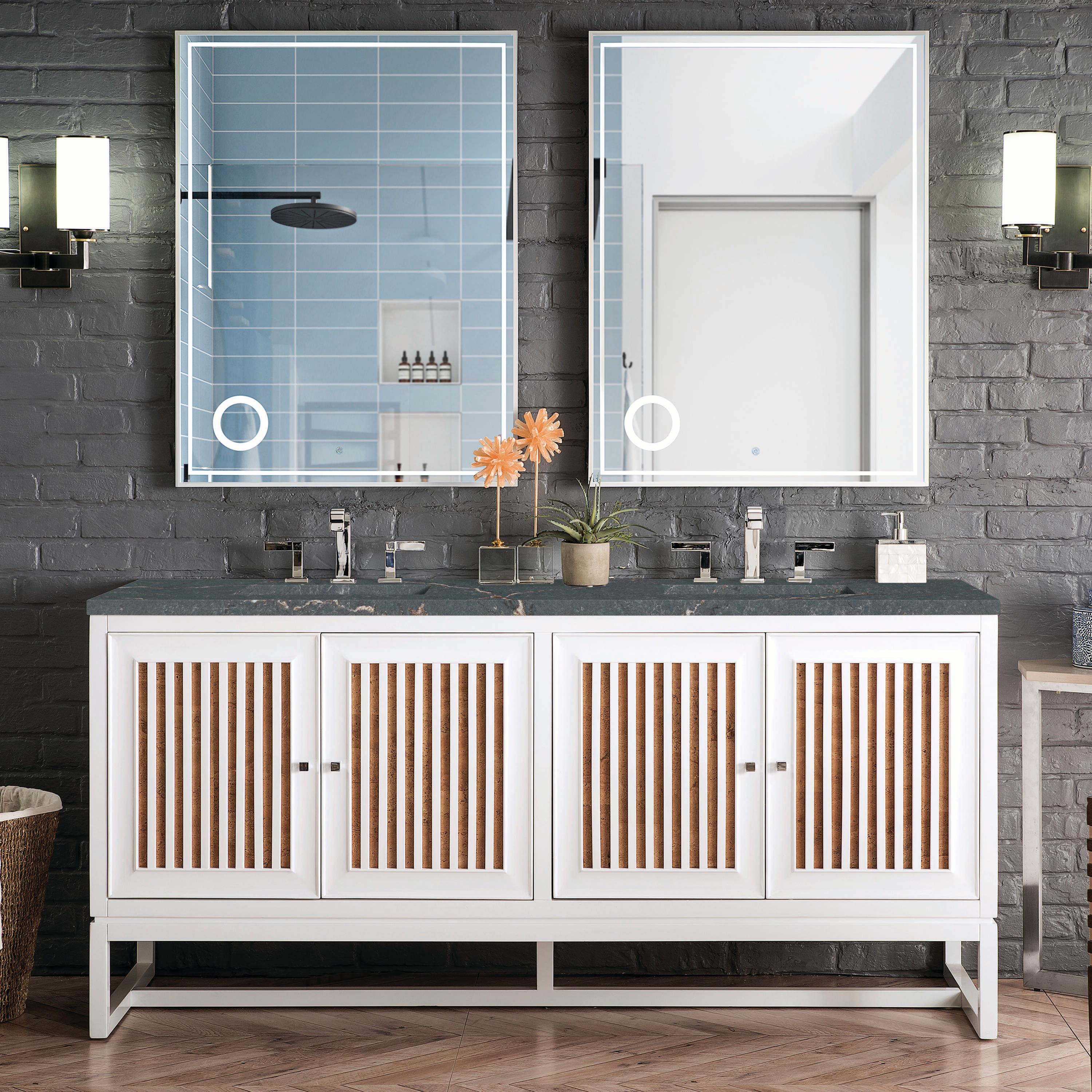 James Martin Vanities E645-V72-GW-3PBL Bath-Vanity-Combo - View #2