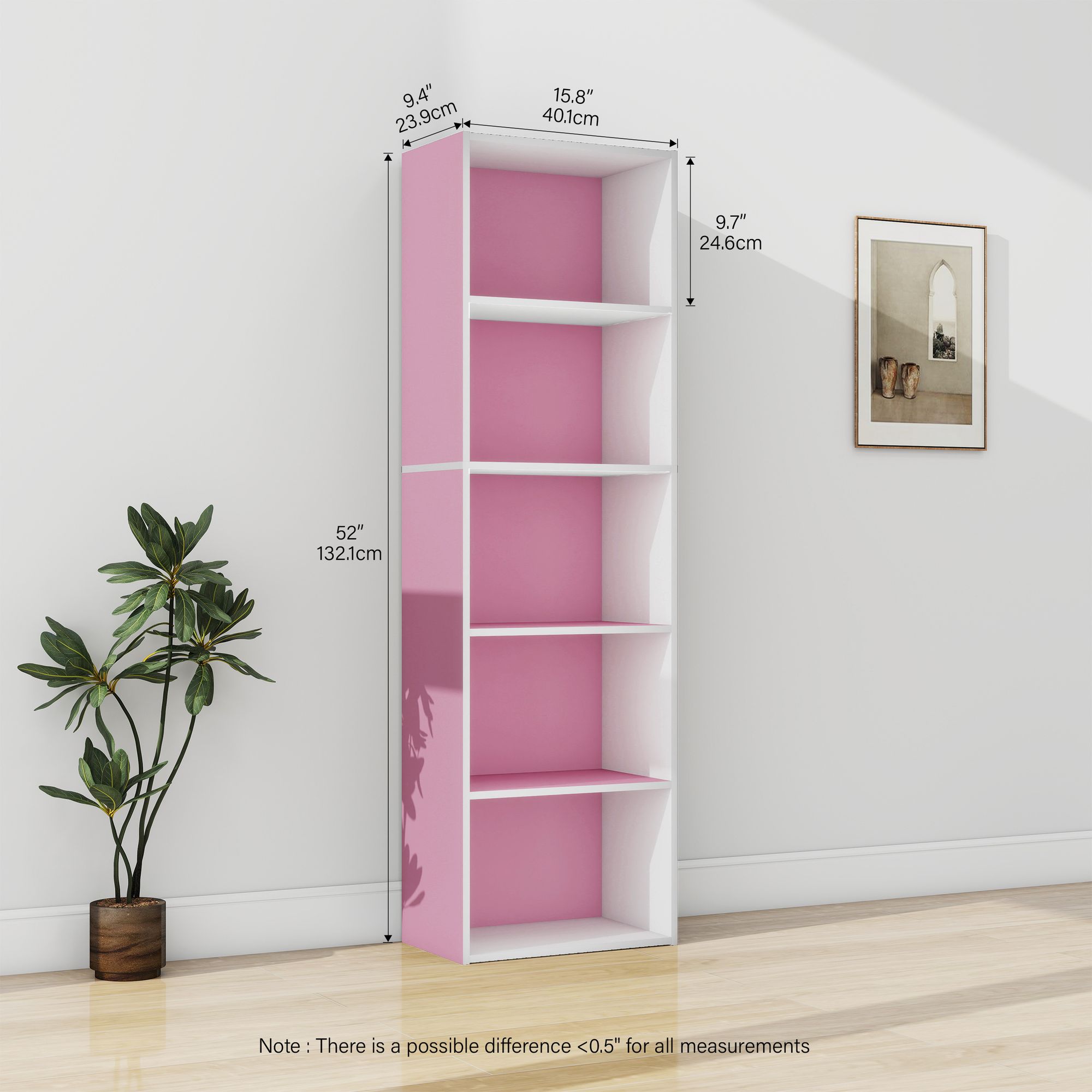 HomLux 11055WH/PI-A bookcases - View #4