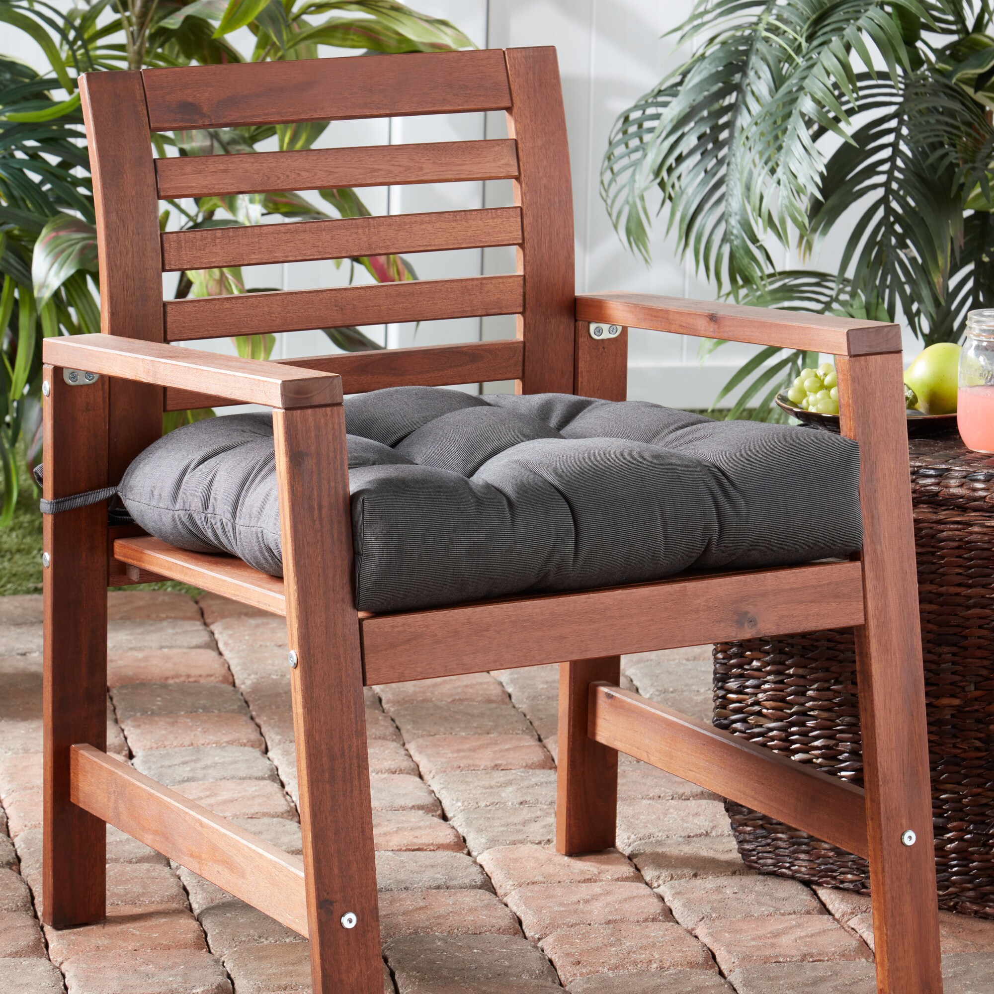 Greendale Home Fashions SC4800-COAL Patio-Furniture-Cushions - View #7