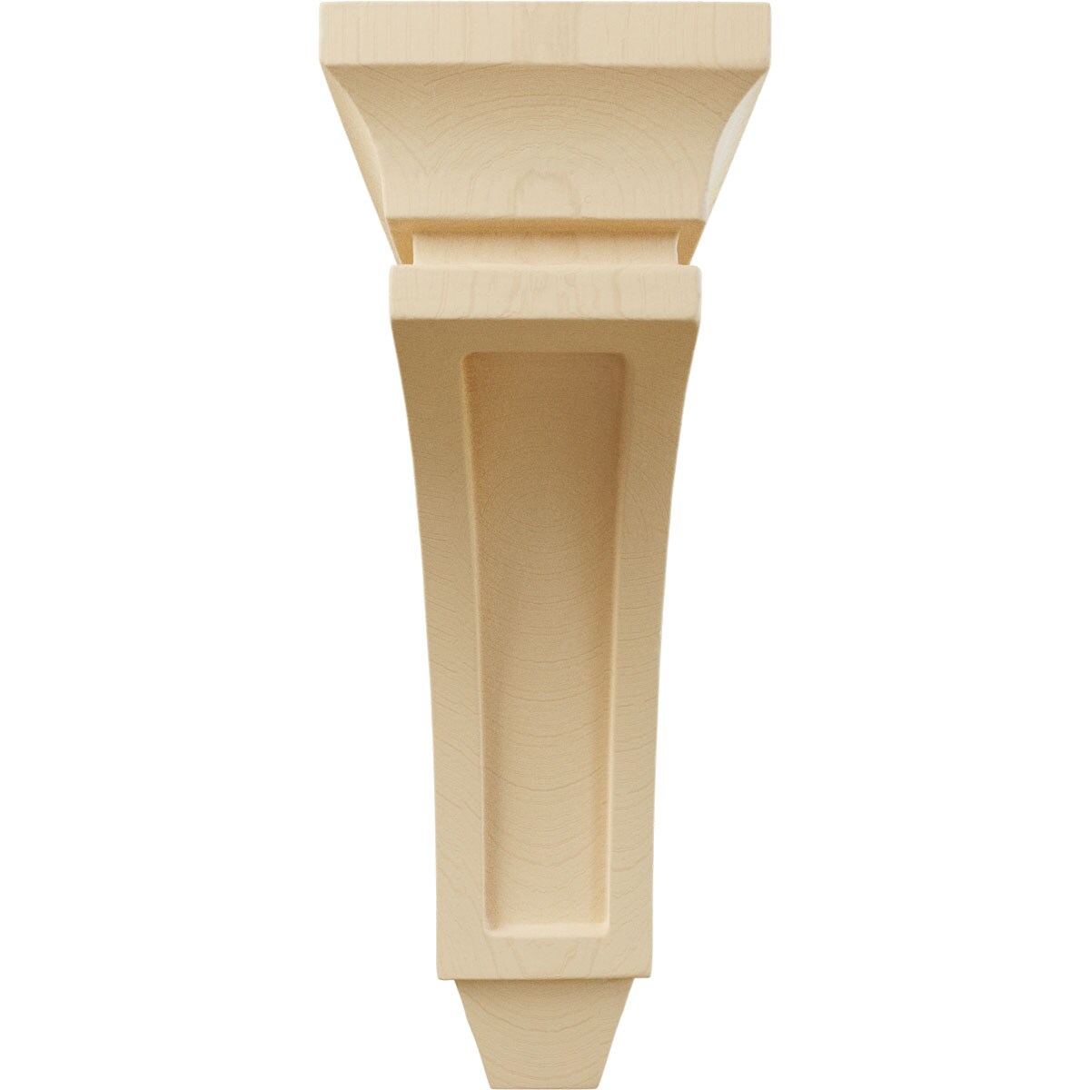 Maple Wood 8" Hand-Carved Decorative Corbel