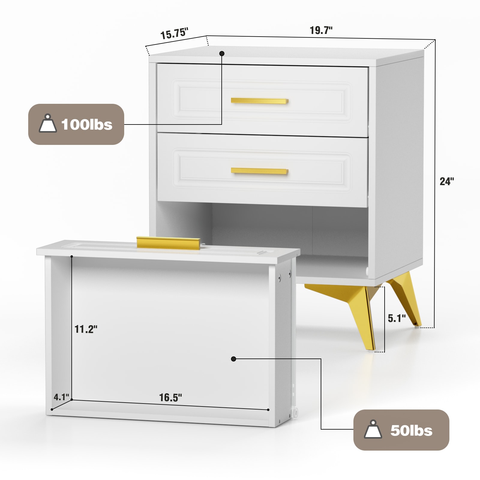 Delarpo H0079 nightstands - View #6