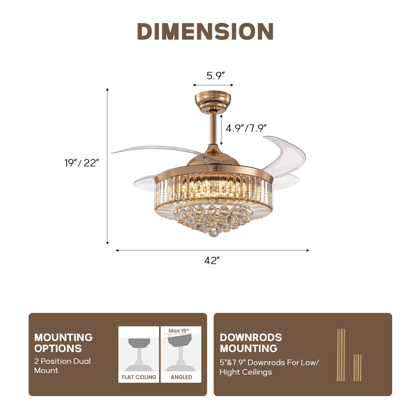 SILJOY LL-8111-42G Ceiling-Fans - View #9
