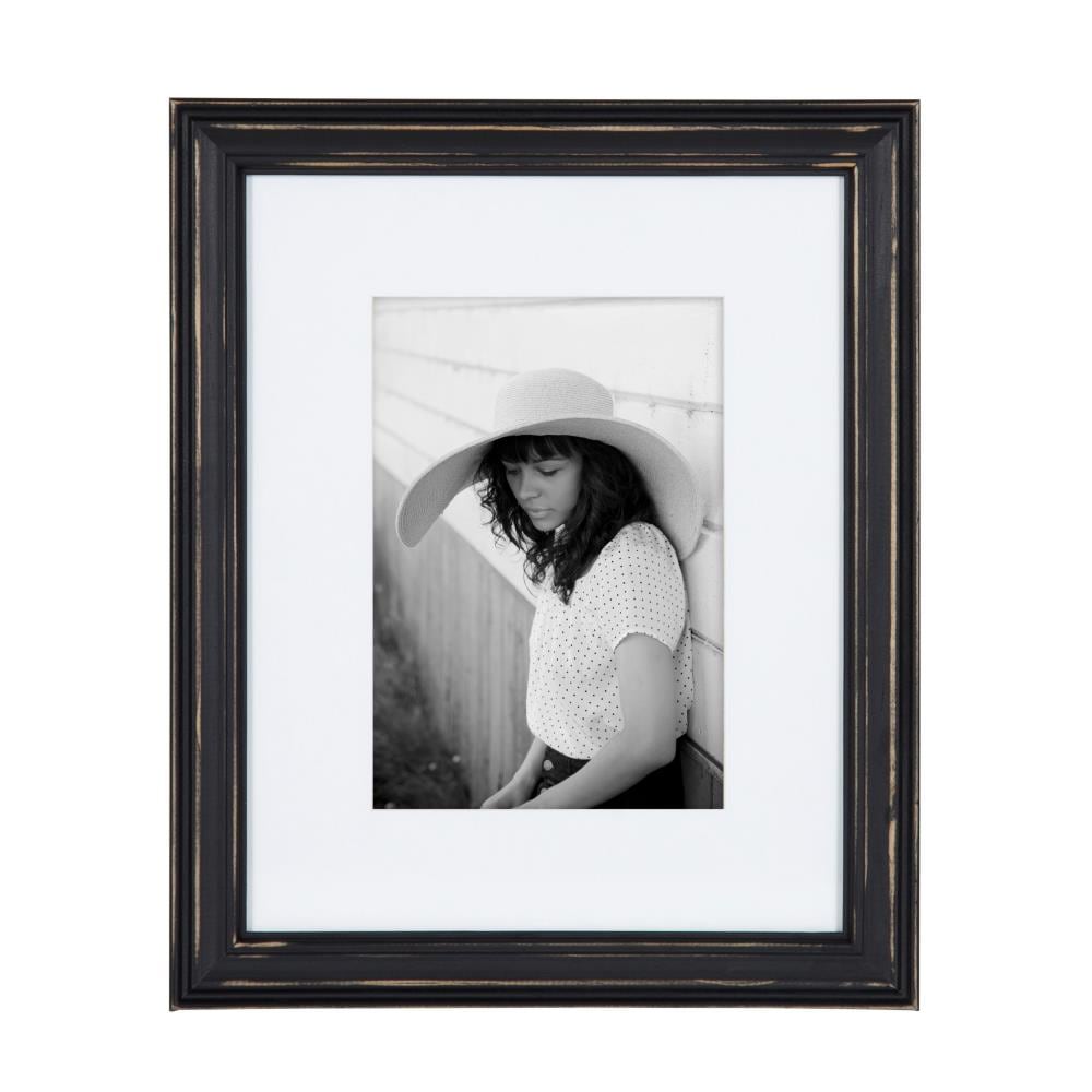 Kate and Laurel Black Wood Picture Frame (4-in x 6-in) in the Picture ...