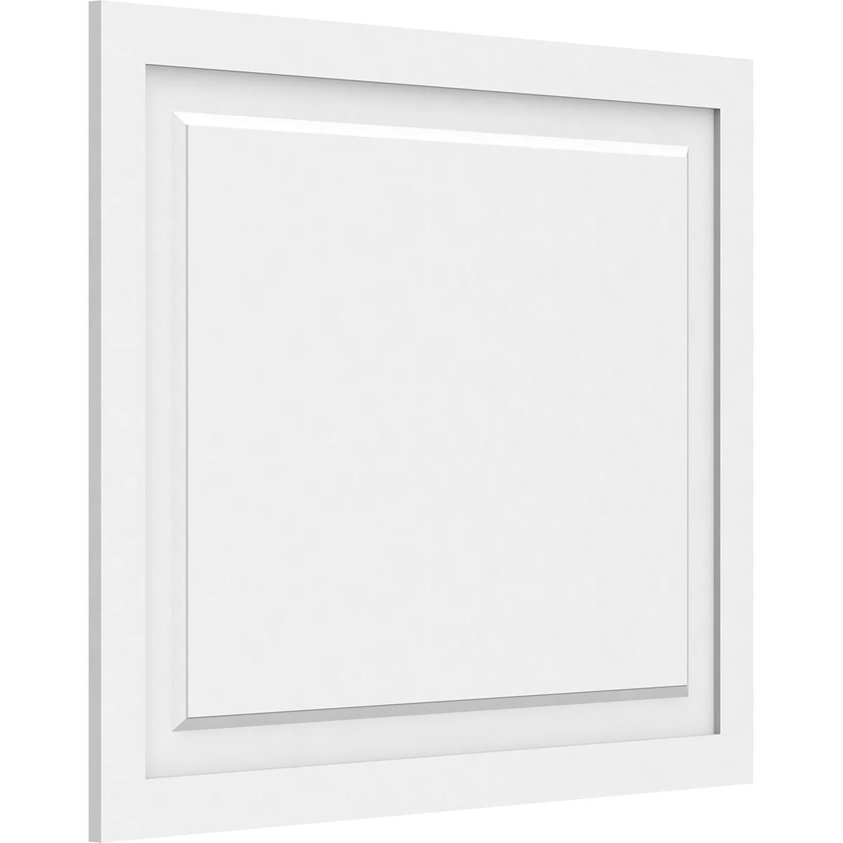 Ekena Millwork WALP34X28X062HAR 34-in x 28-in Smooth Paintable/Stainable White PVC Fretwork Wall Panel (