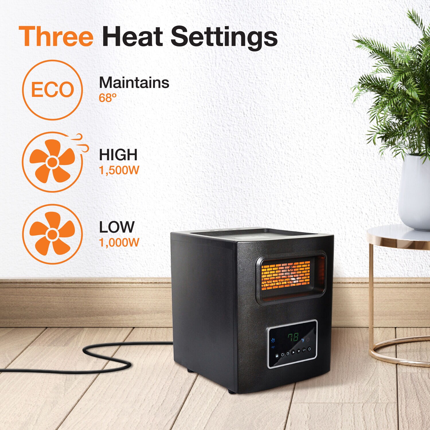 Lifesmart KUH25-01 Portable-Electric-Heat - View #8