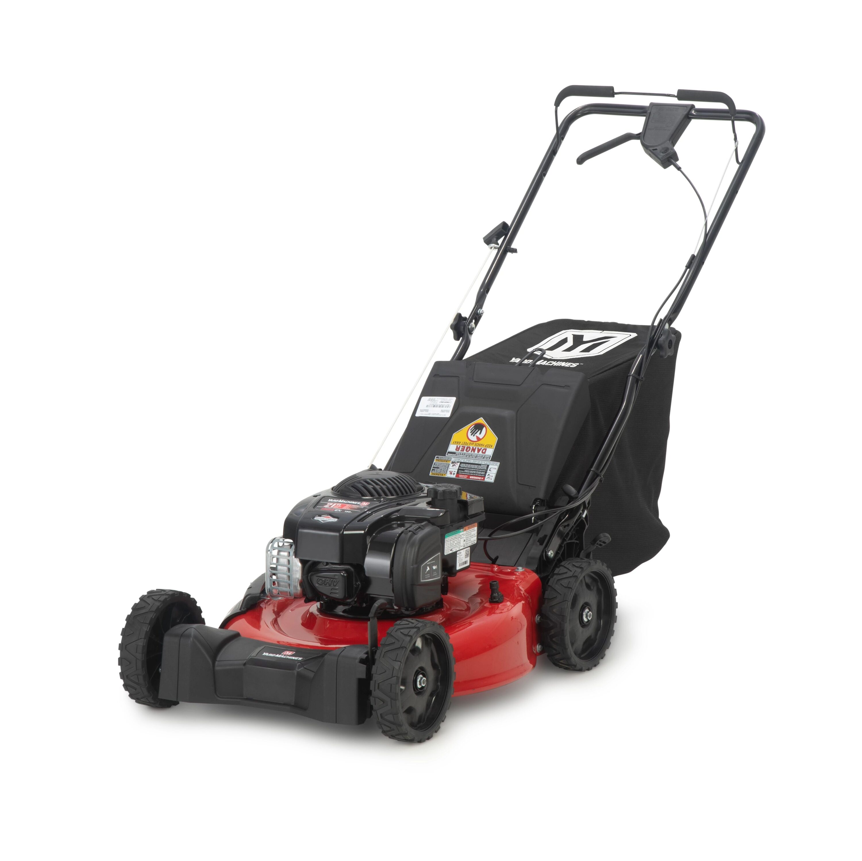 21-in Gas Self-propelled Lawn Mower with 150-cc Briggs and Stratton Engine | - Yard Machines 12AVO23Z752