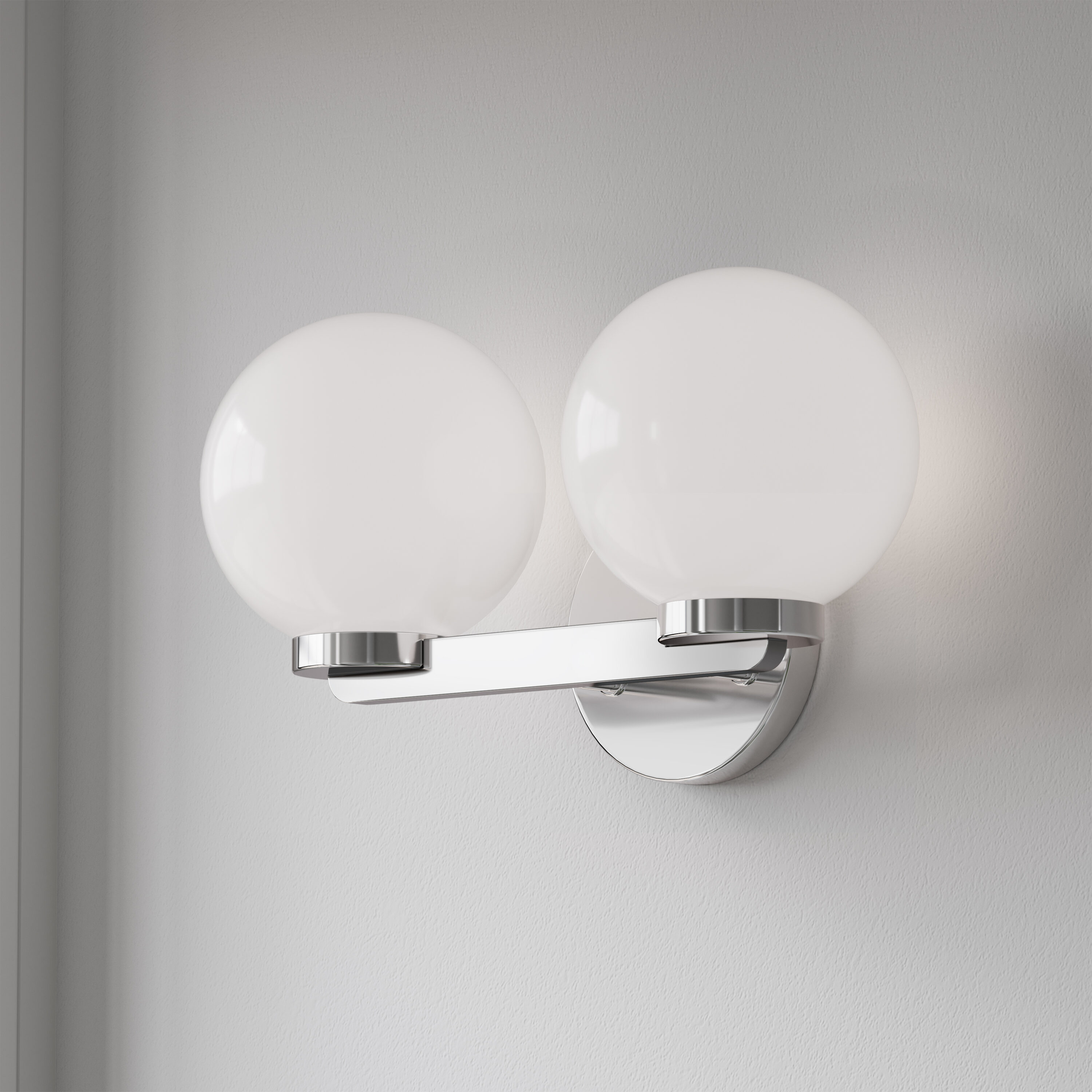 Millennium Lighting Ardeva 14-in 2 Light Polished Chrome Modern/contemporary Bathroom Vanity light