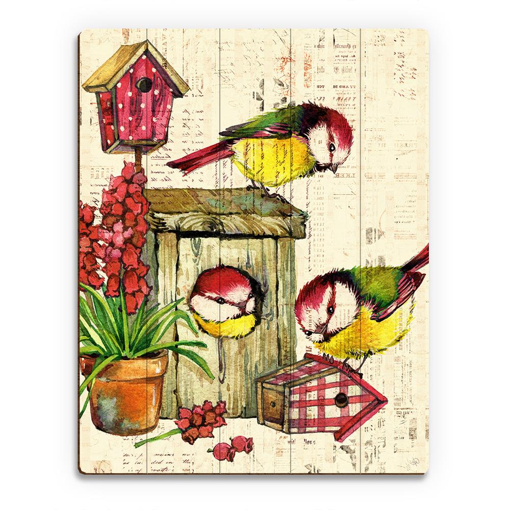 WELCOME FALL BIRDHOUSE FLOWER POT WINDOW CLINGS INDOOR DECORATIONS 6 PCS 