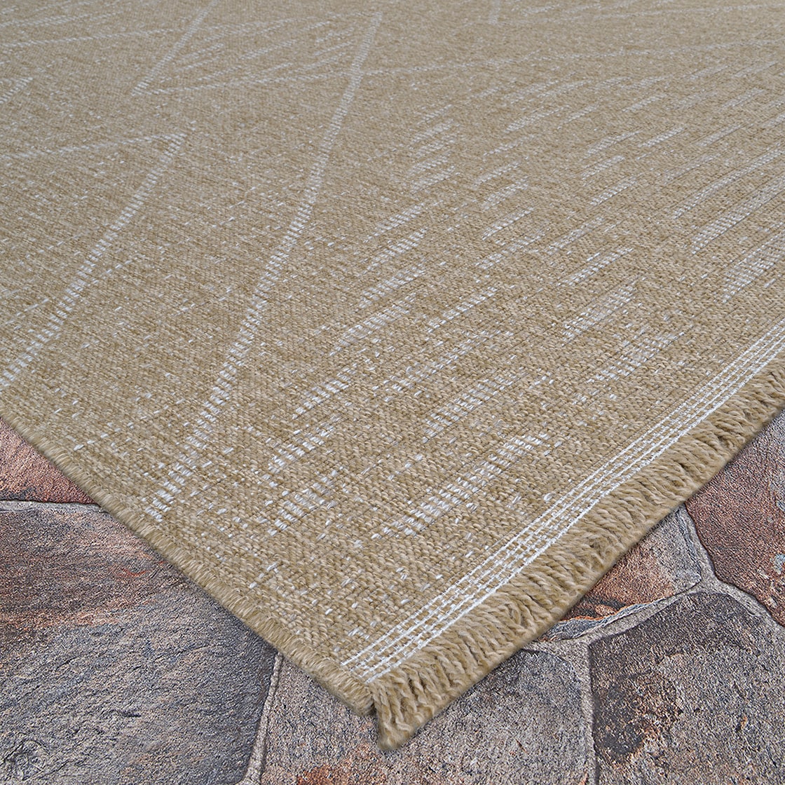 Couristan Naturalistic 5 x 8 (ft) Flatweave Natural-Cream Rectangular ...