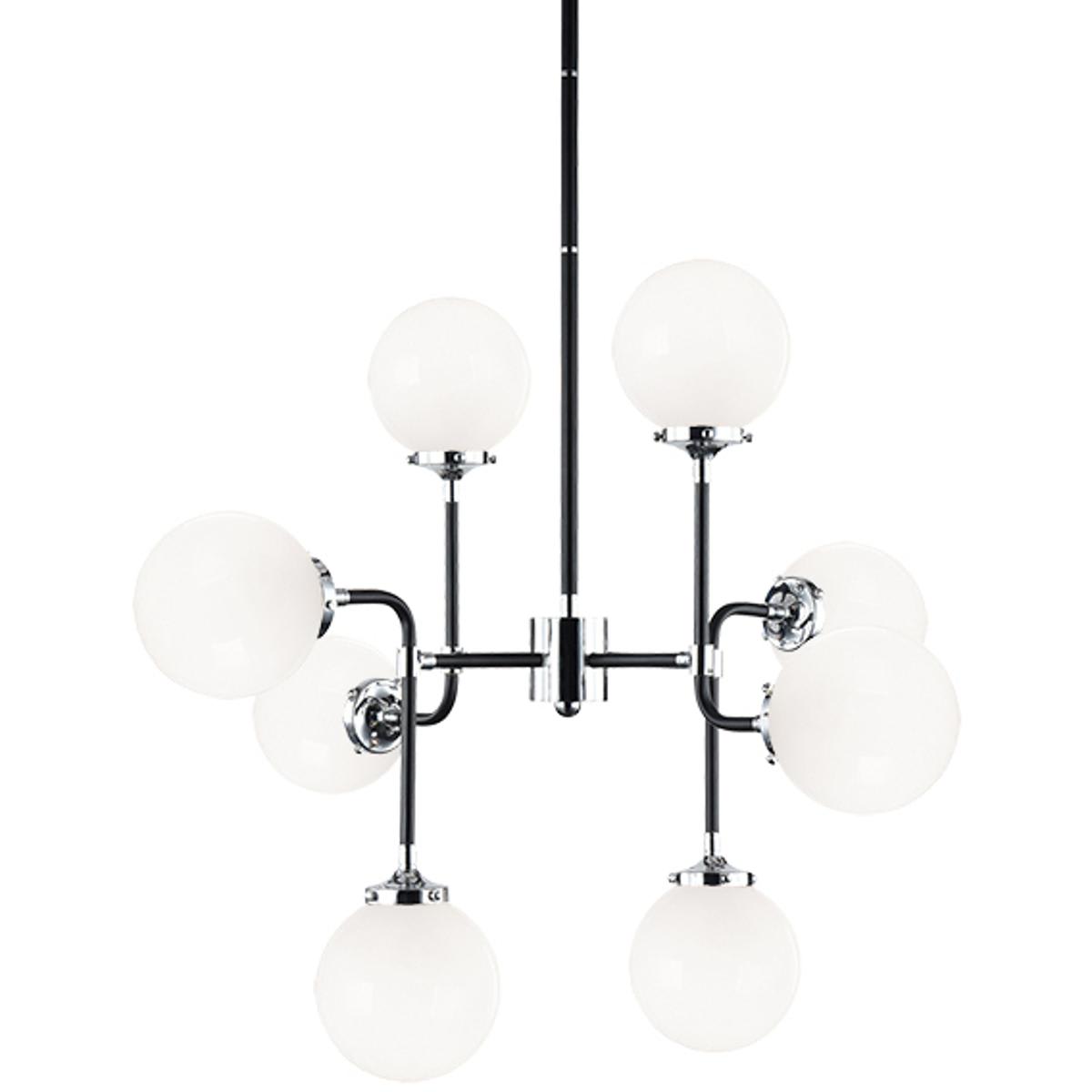 Matteo  Lighting C58208CHOP Particles Pendant Black and Chrome