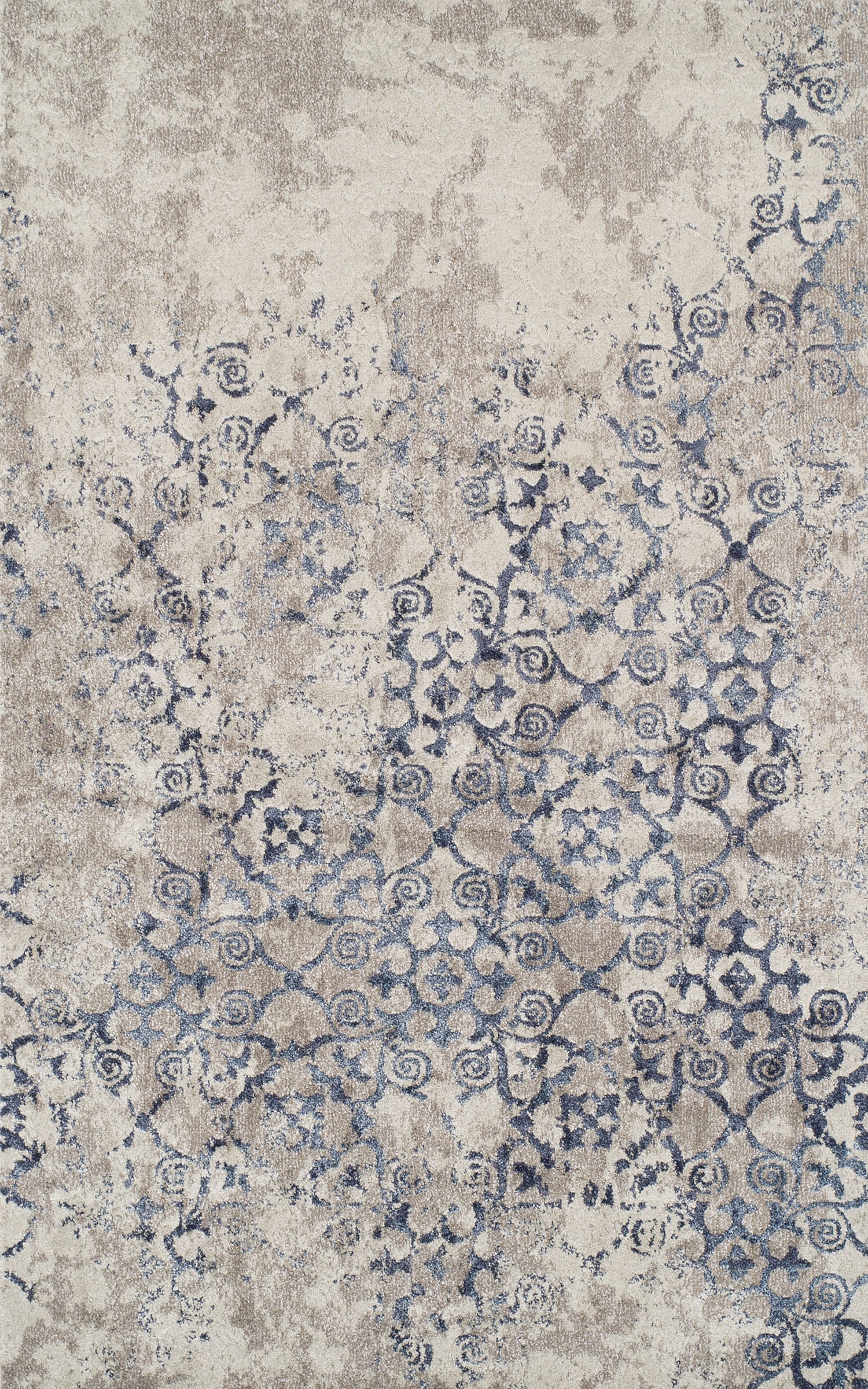 Addison Rugs OSWI38NA10X13 Wellington 10 x 13 (ft) Polypropylene Navy Rectangular Indoor Distressed/Overdyed Farmhouse/Cottage Area rug