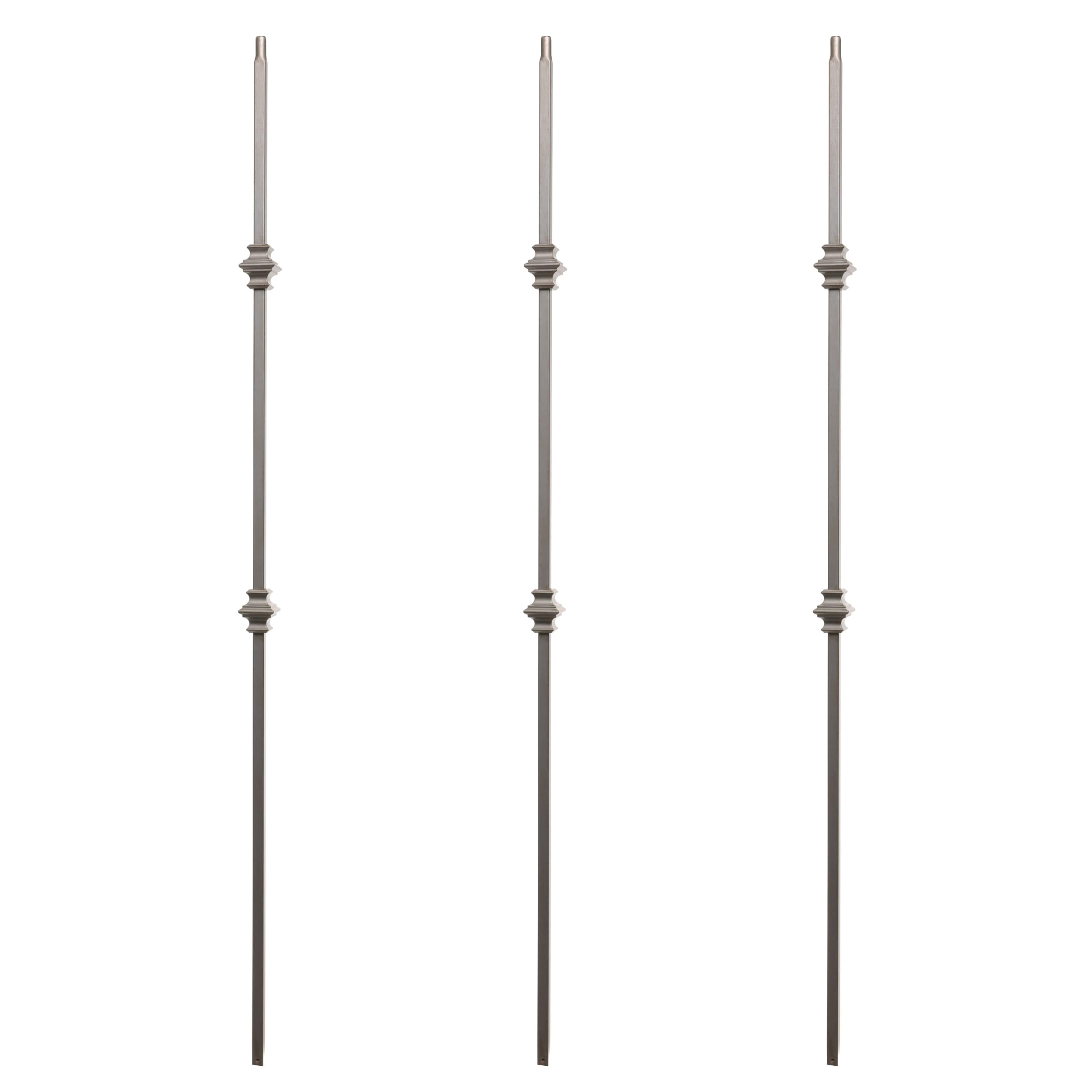 RELIABILT WGT61NKL 43-in x 0.5-in Nickel Wrought Iron Knuckle Stair Baluster (3-Pack)
