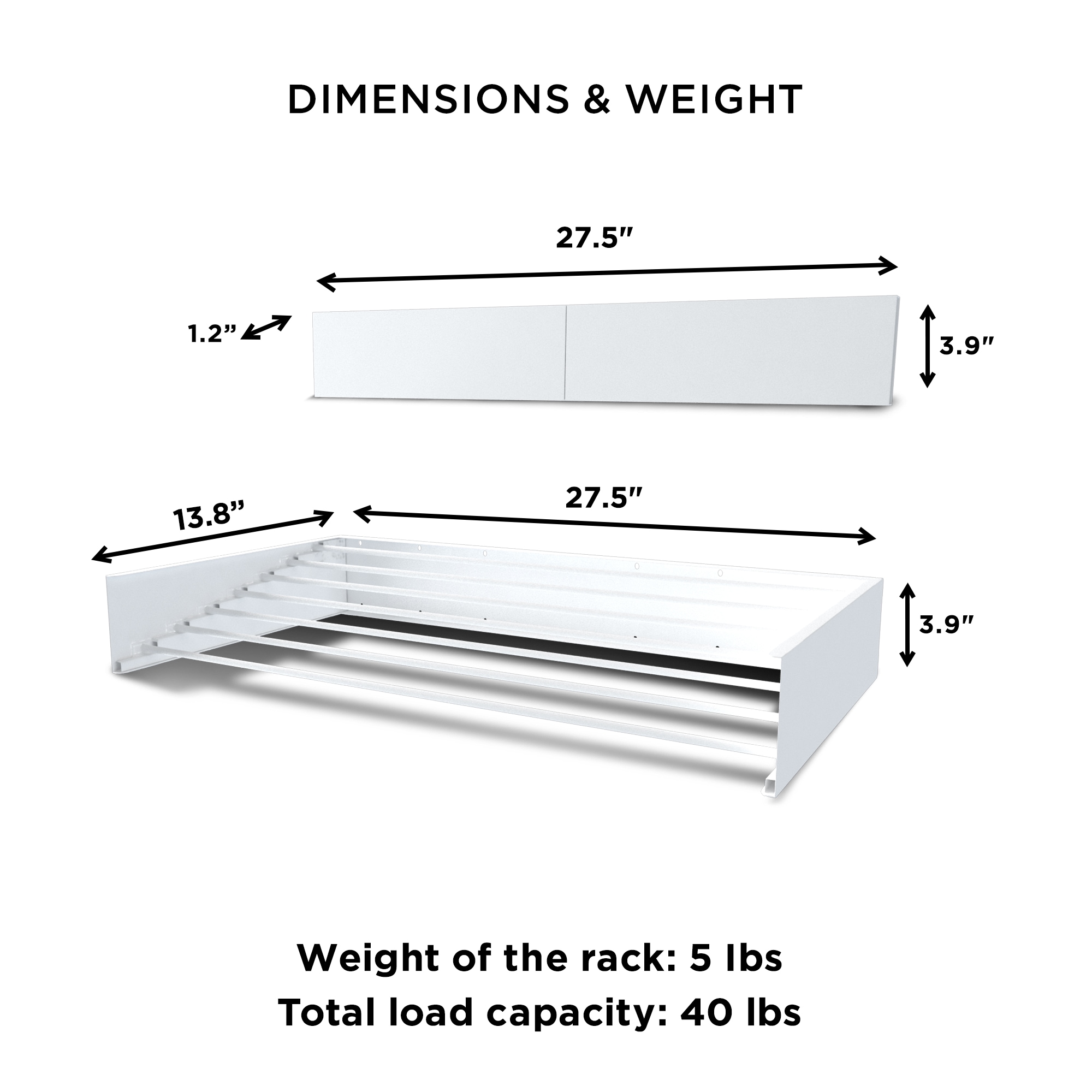 Step Up Products RACK28WHITE Organizers-Drying-Racks - View #5
