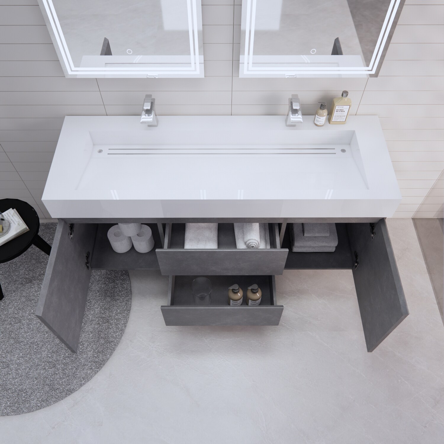 BV Better Vanity BTB-60D-CG Bath-Vanity-Combo - View #8