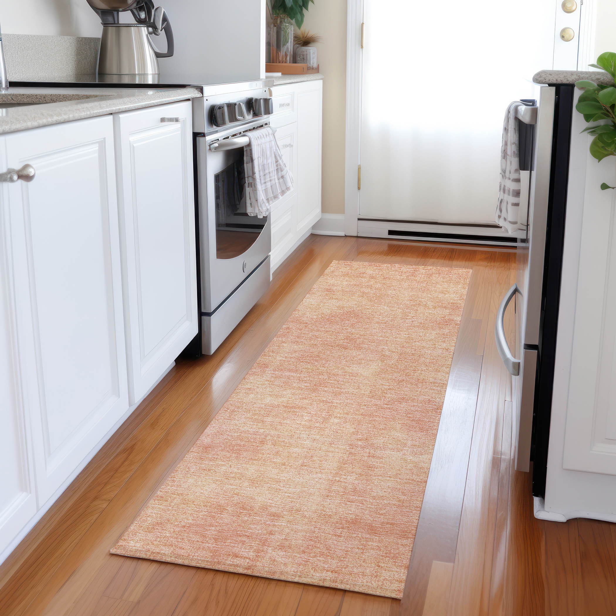Addison Rugs ACN1018PH2X8 Chantille ACN1018PH 2 x 7 (ft) Polyester Peach Rectangular Indoor/Outdoor Geometric Machine washable Runner rug