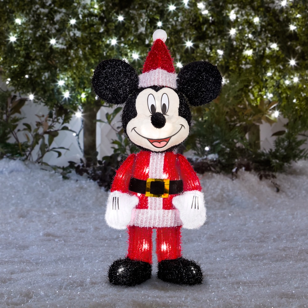 Disney Mickey and Minnie 30.98-in Mouse Yard Decoration with White LED Lights | 881925
