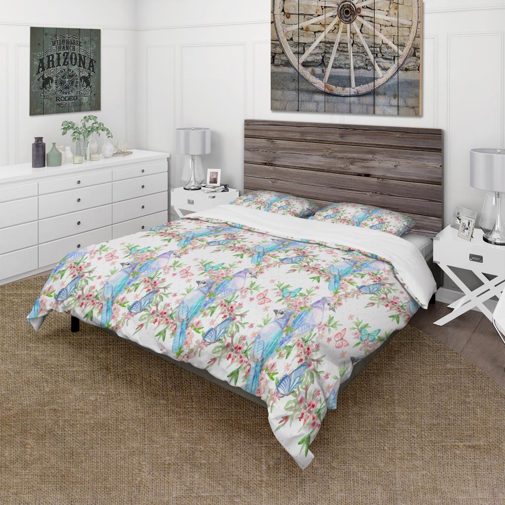 Designart BED18762-Q 3 -Piece White Queen Duvet cover Set