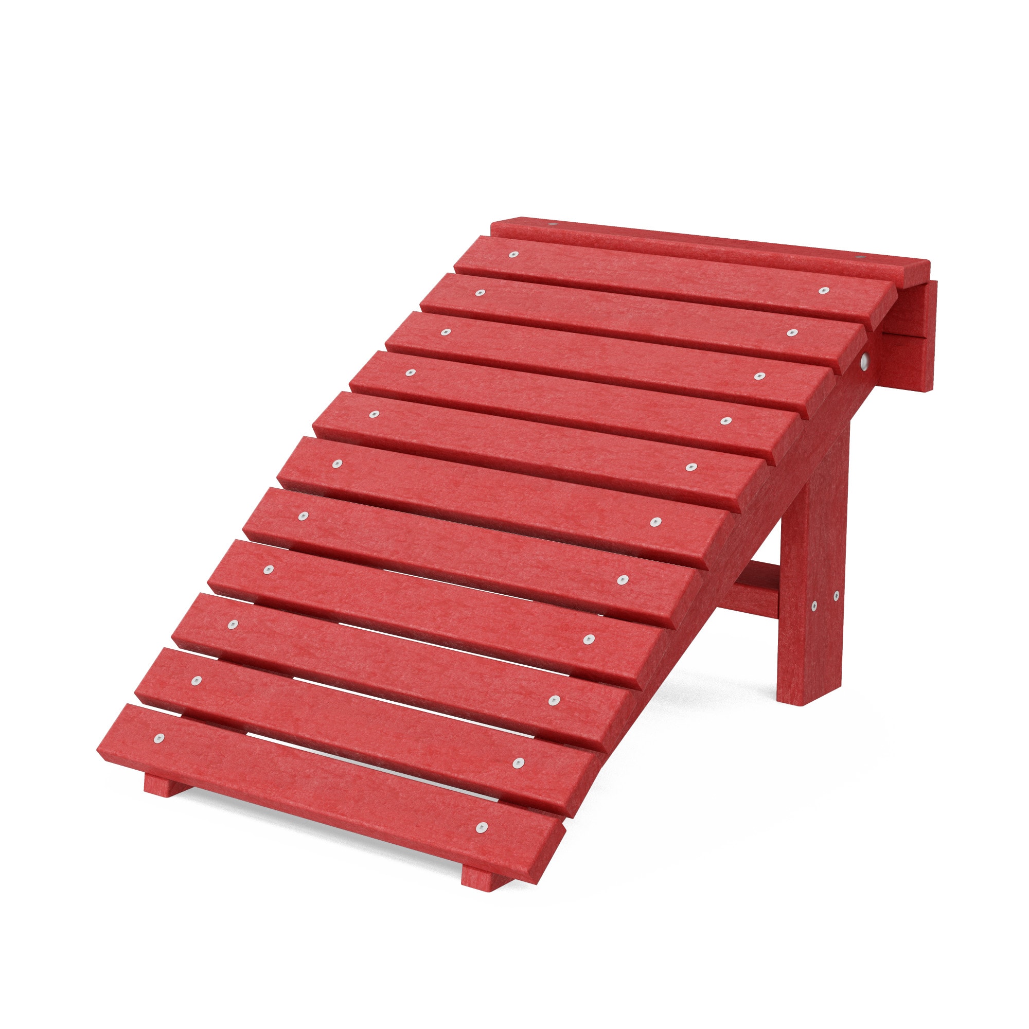 Wildridge LCC-116-CR Heritage Folding Cardinal Red HDPE Foot stool