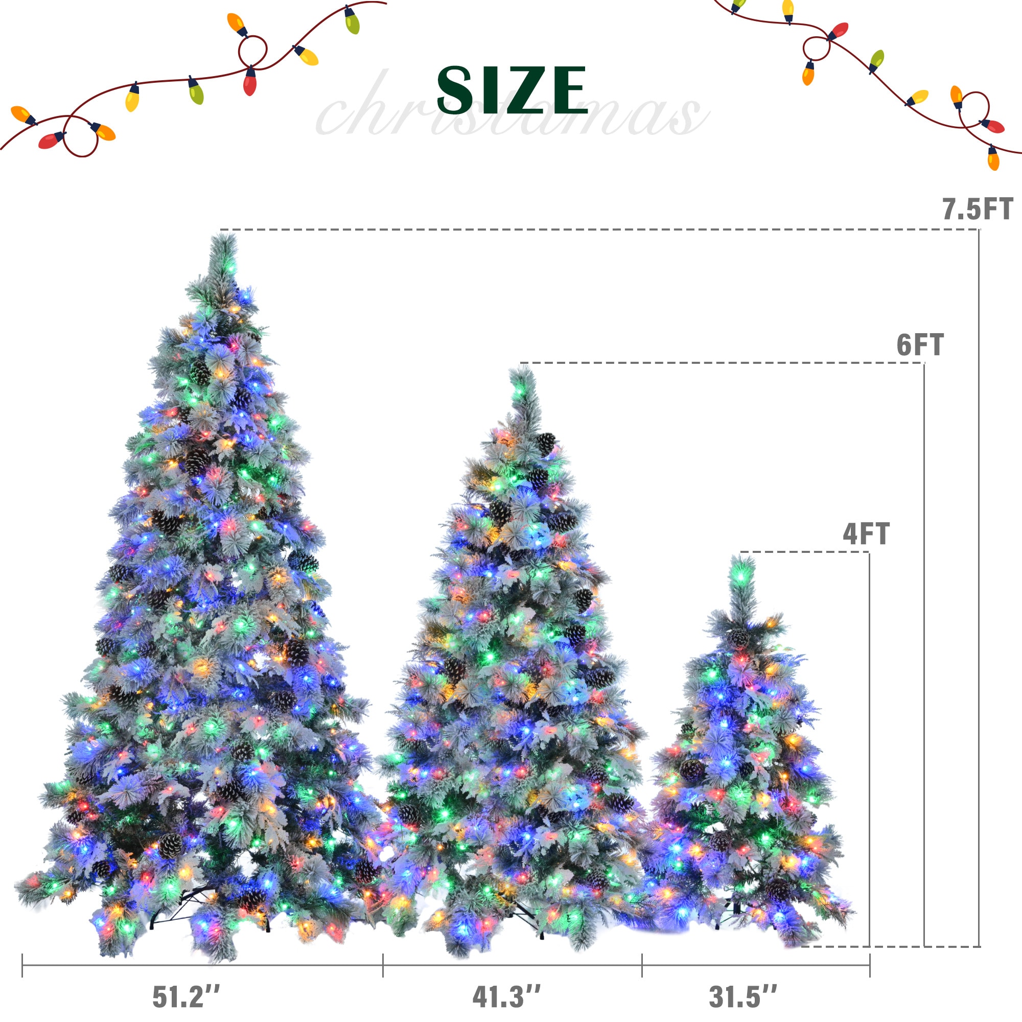 AAZJ NBC-64217LEDCL Artificial-Christmas-Trees - View #6