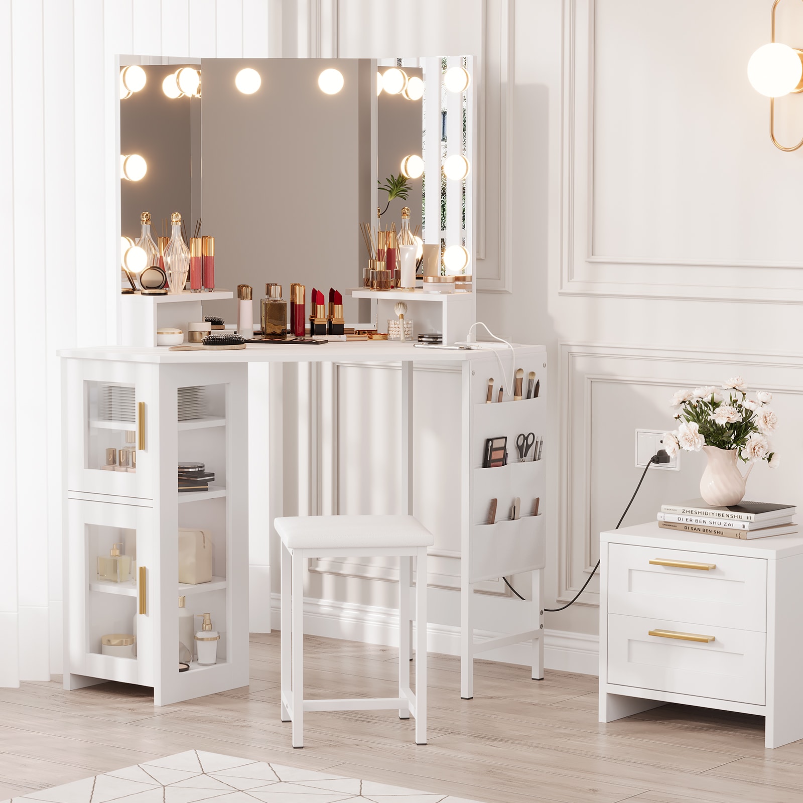 Qeetex SUN-PHK-34UMFMWW Bedroom-Vanities - View #2