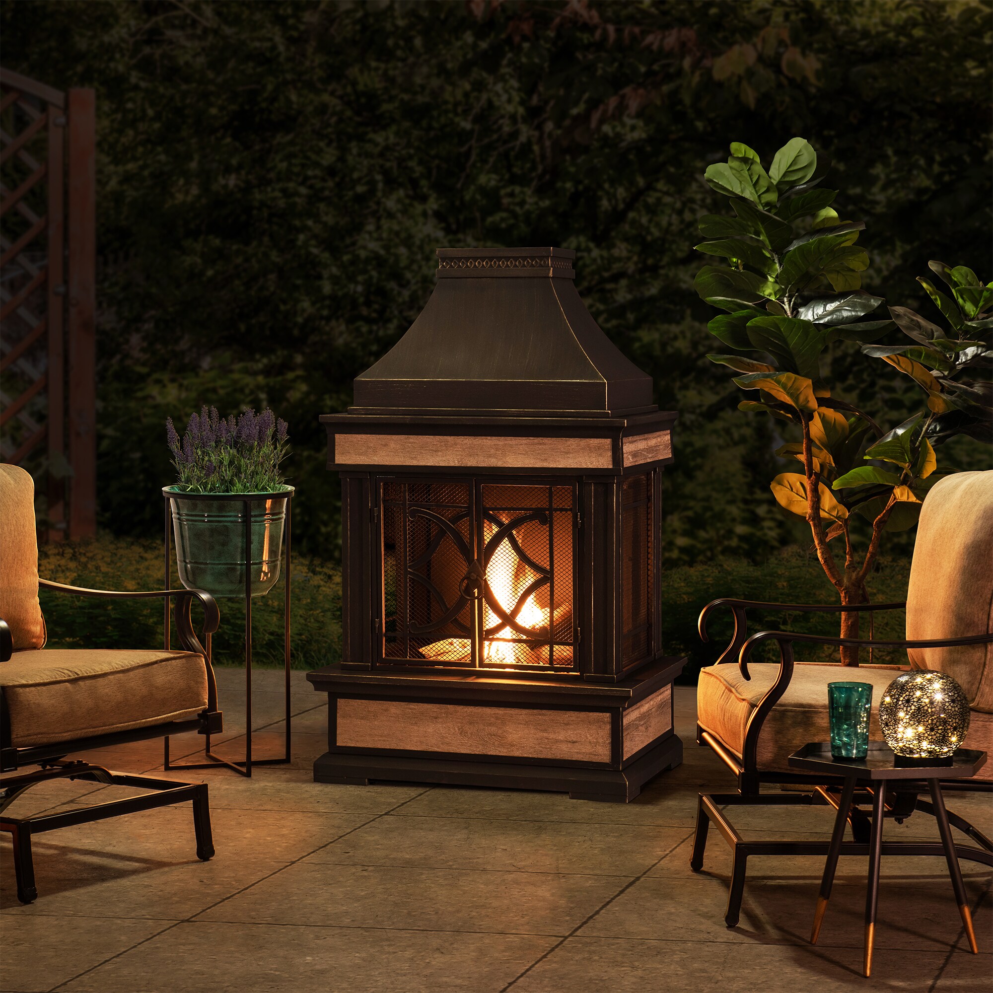 Sunjoy A304001005 Wood-Burning-Fireplace-Inserts - View #12
