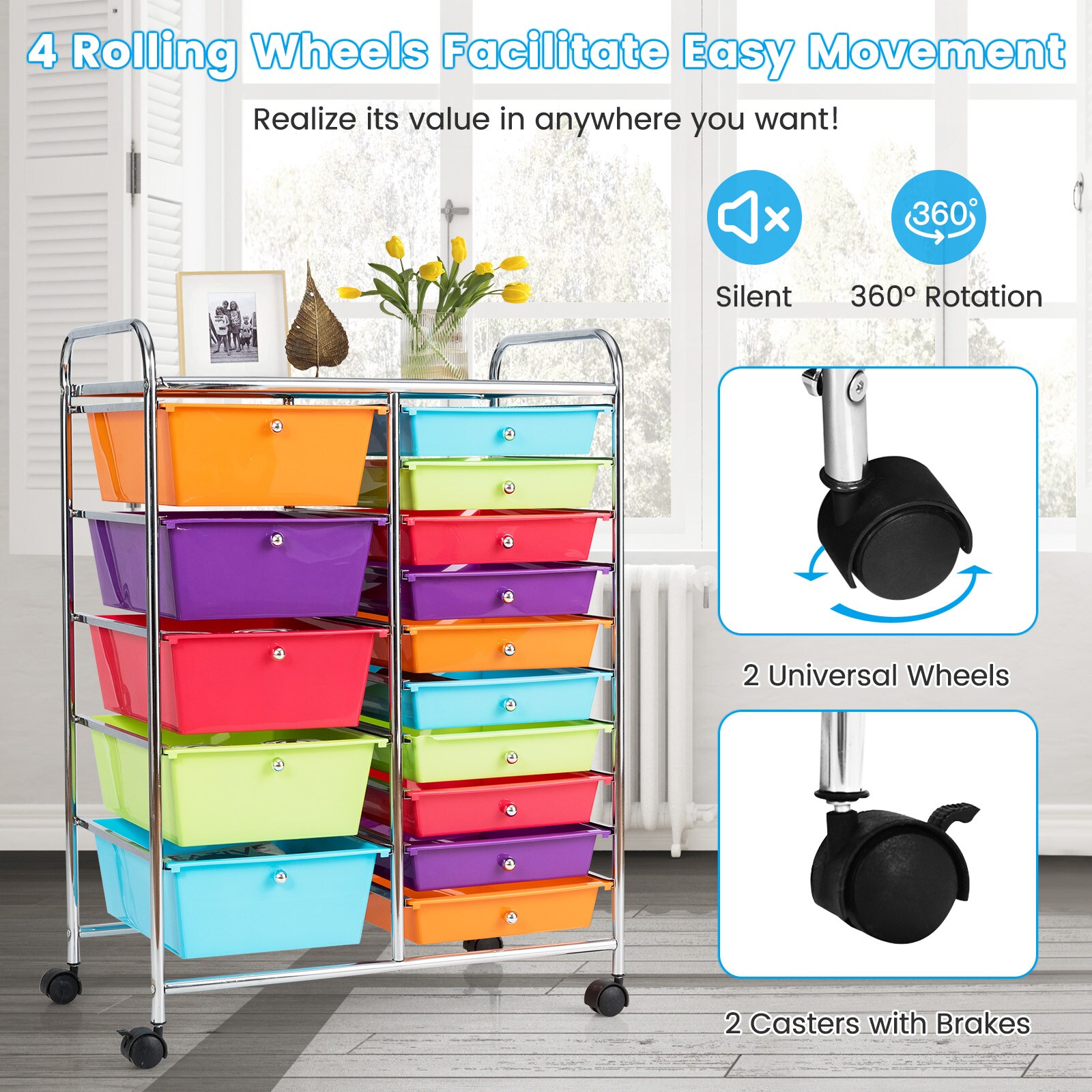 Slickblue D-CO-TM52835WH Office-Carts - View #6