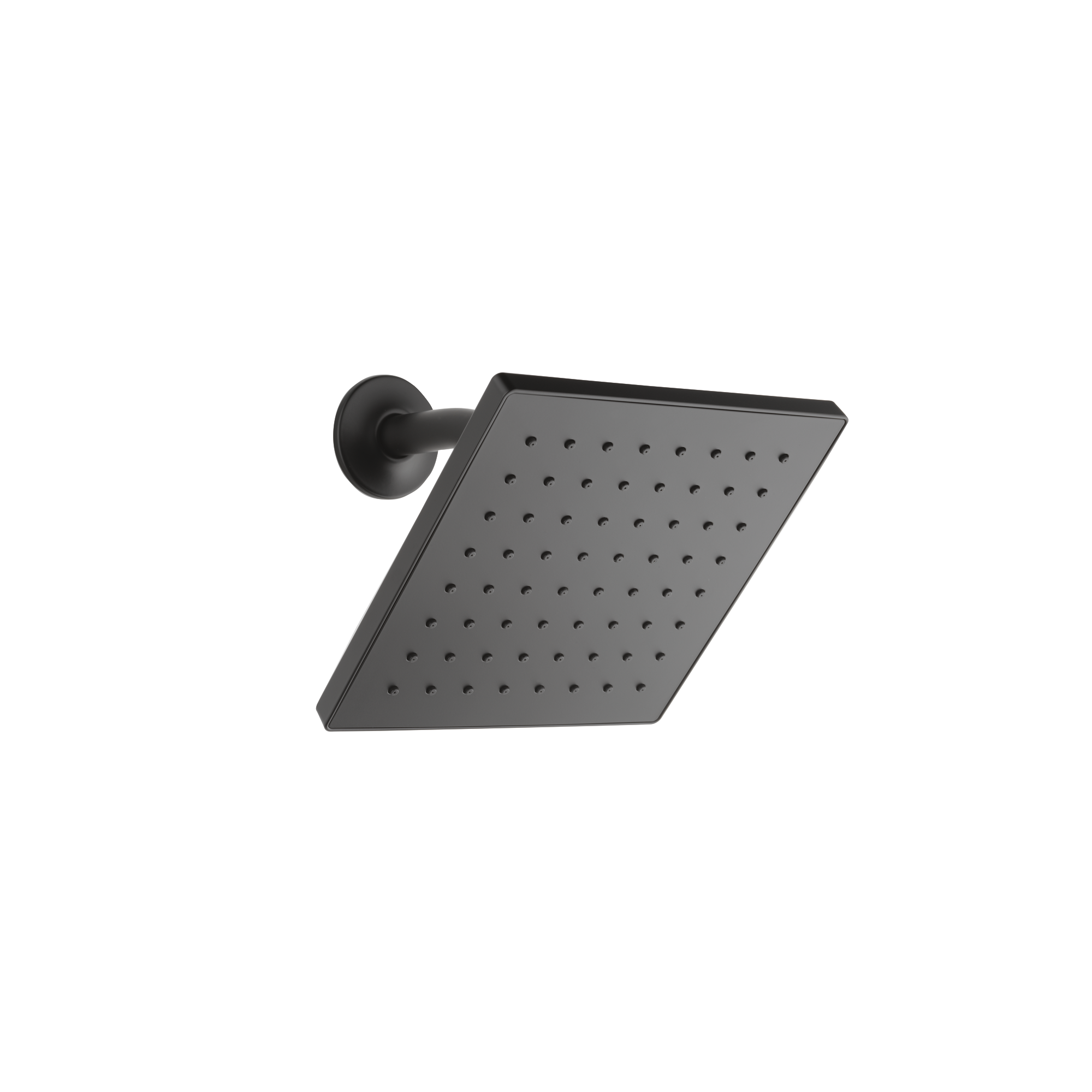 Peerless Matte Black Square Fixed Shower Head 1.5-GPM (5.7-LPM) in the  Shower Heads department at