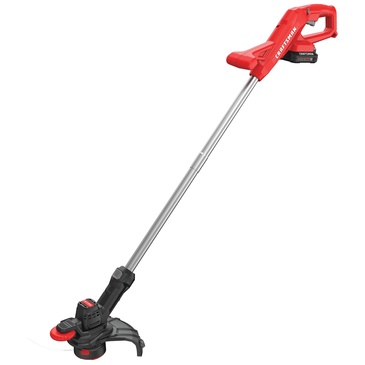 BLACK+DECKER EASYFEED 20-volt Max 12-in Straight Shaft Battery String  Trimmer 1.5 Ah (Battery and Charger Included) in the String Trimmers  department at