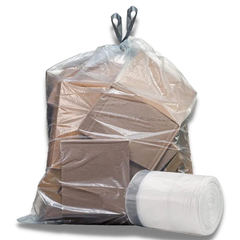Clear 2 Gallon Trash Bag (200 Pack) Un-Scented Small Garbage Bags for  Bathroom C