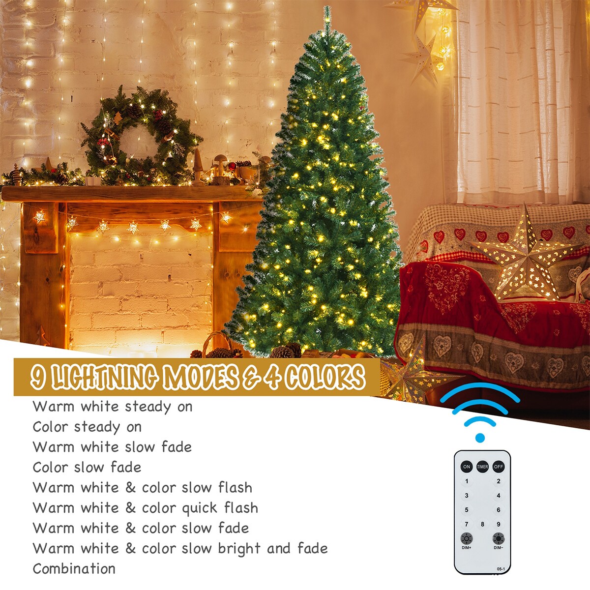 WELLFOR CM-HJY-23526US Artificial-Christmas-Trees - View #5